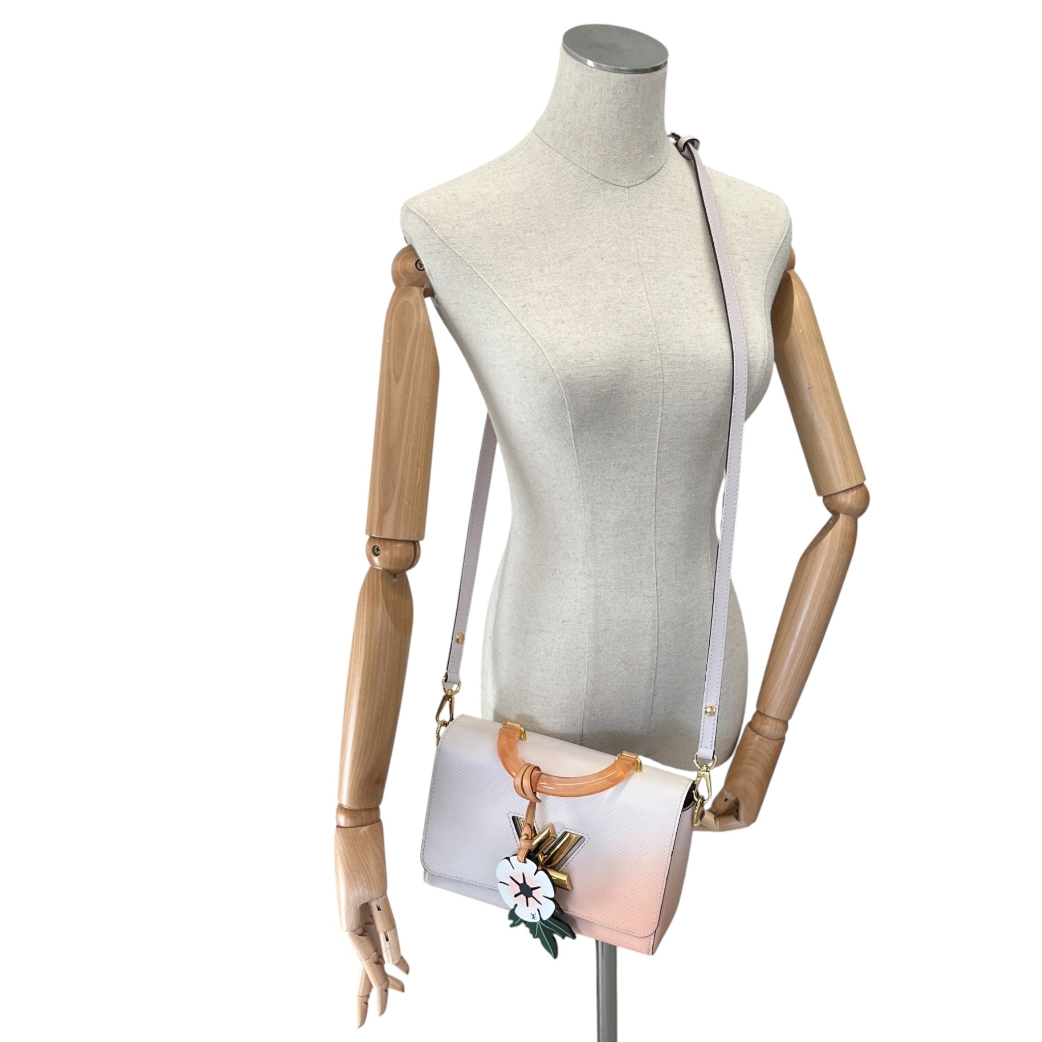 Women's Rose Gradient Epi Twist Mm Bag Beige