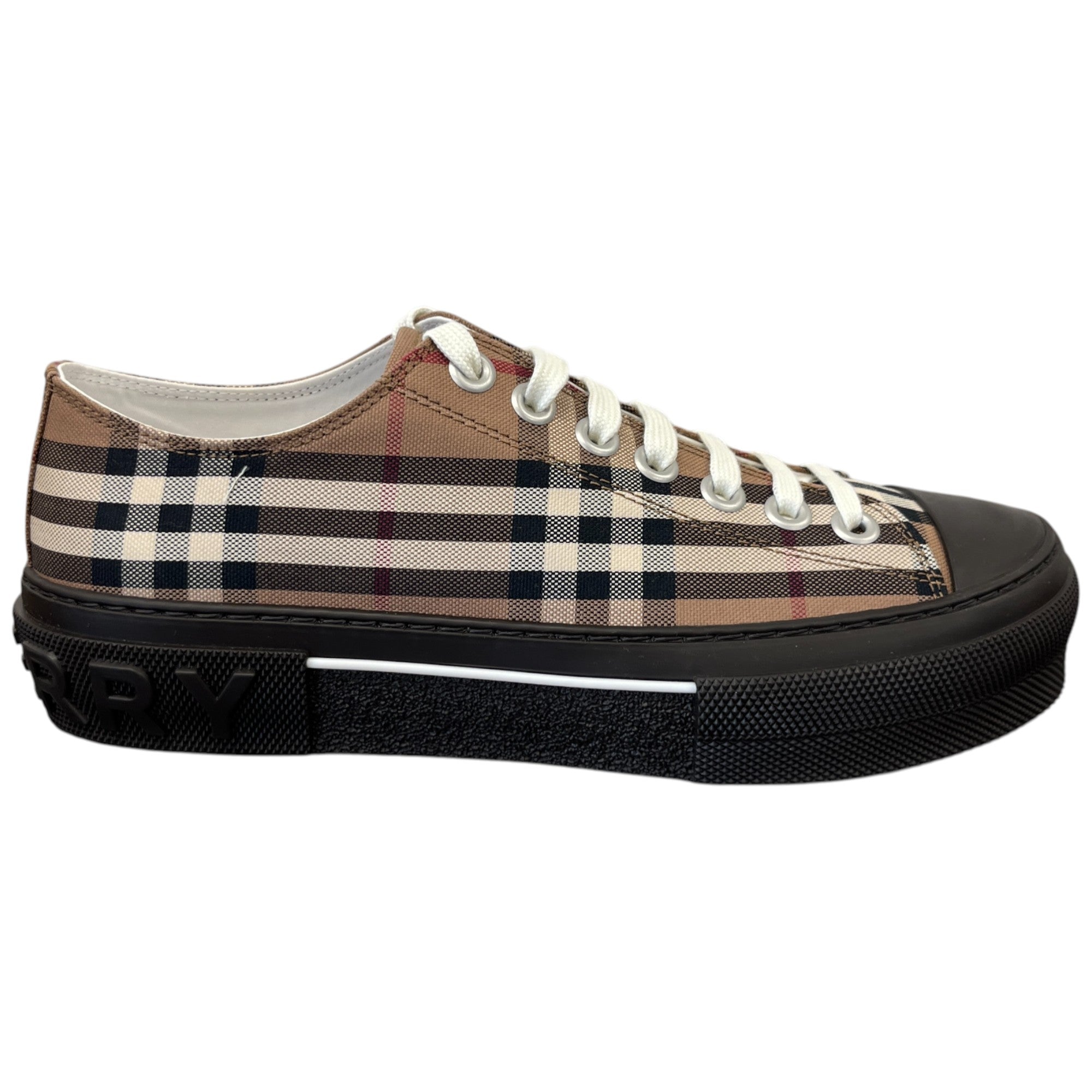 Men's Vintage Check Low Trainers Brown Size EU 40 / UK 6