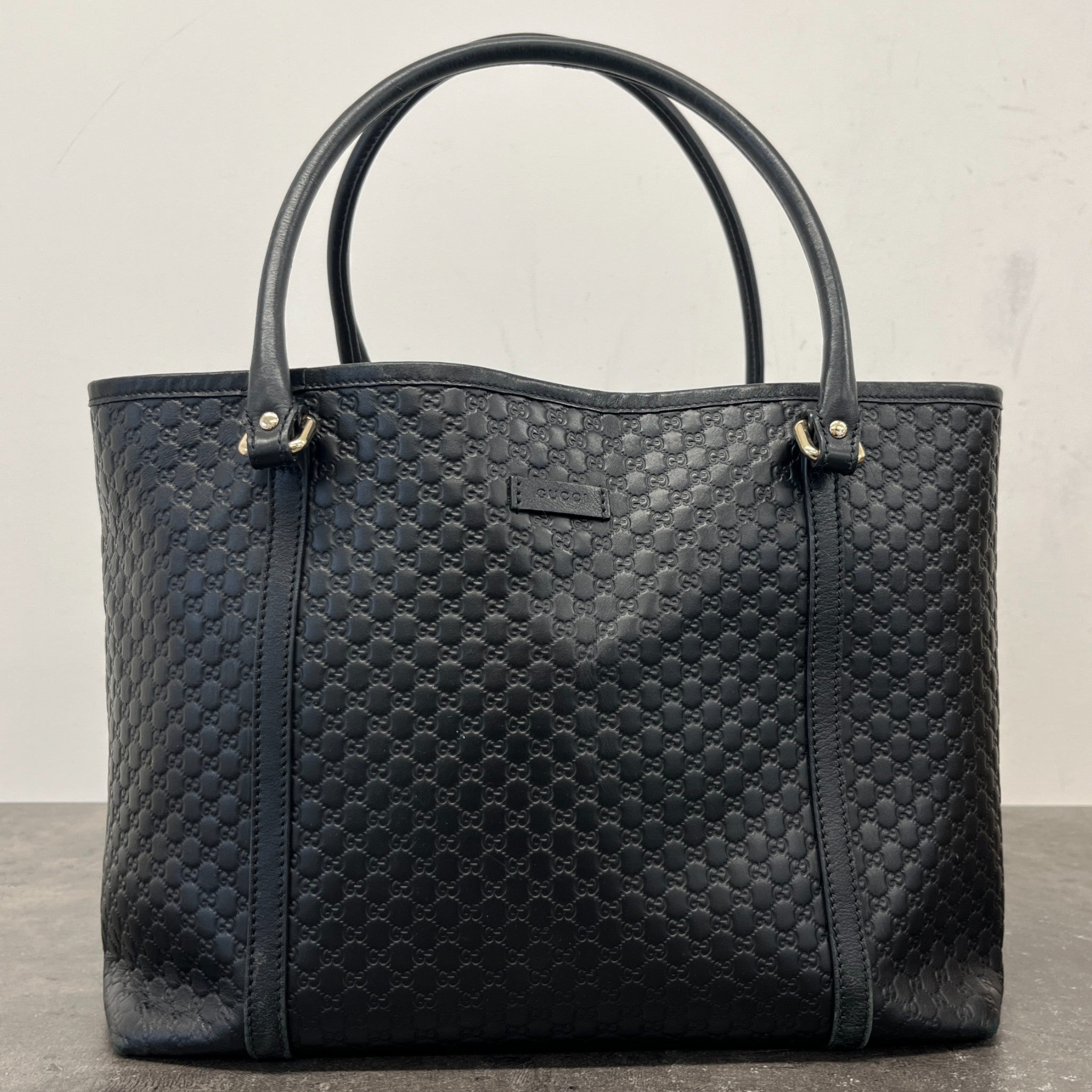 Women's Microguccissima Joy Tote Bag Black