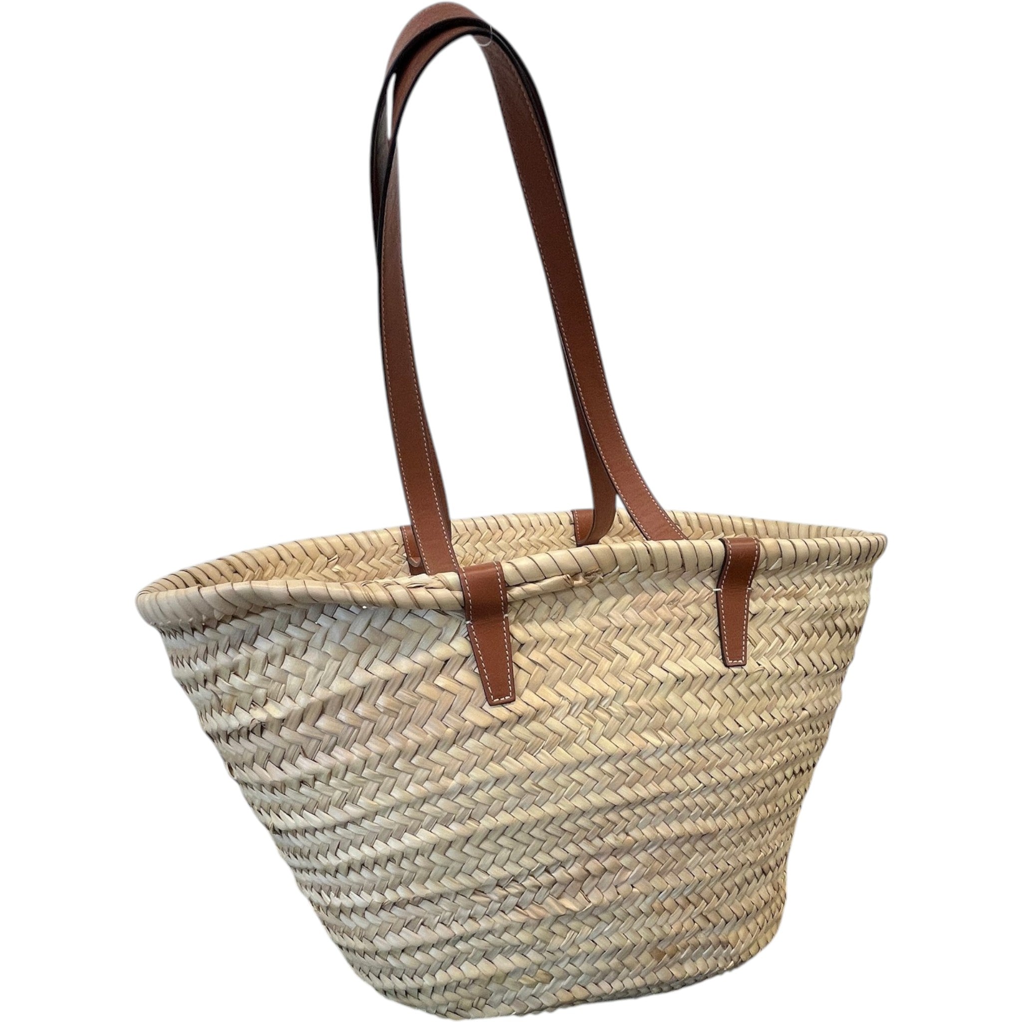 Women's Medium Classic Panier Basket Bag Beige