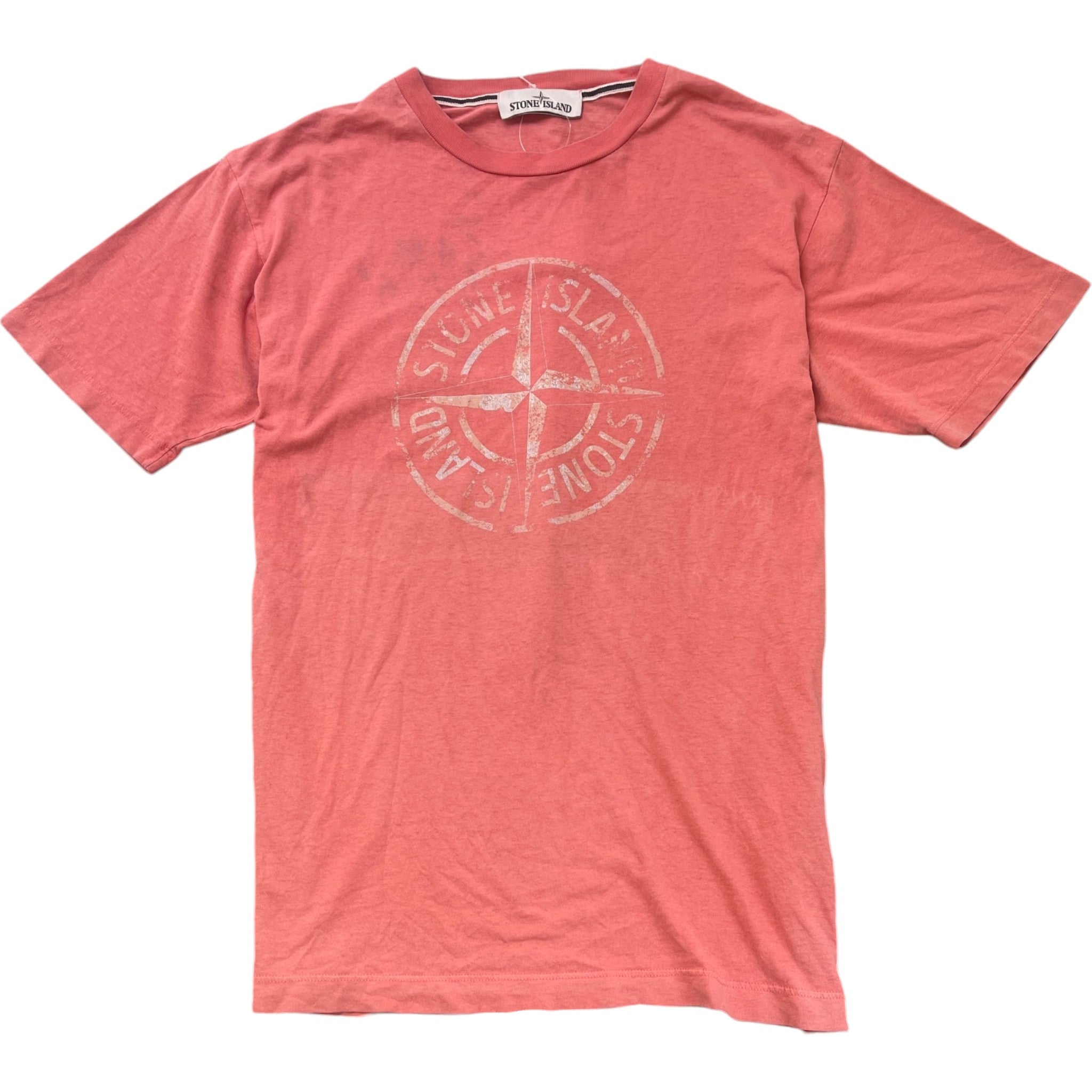 Men's Compass Logo T-Shirt Pink Size S