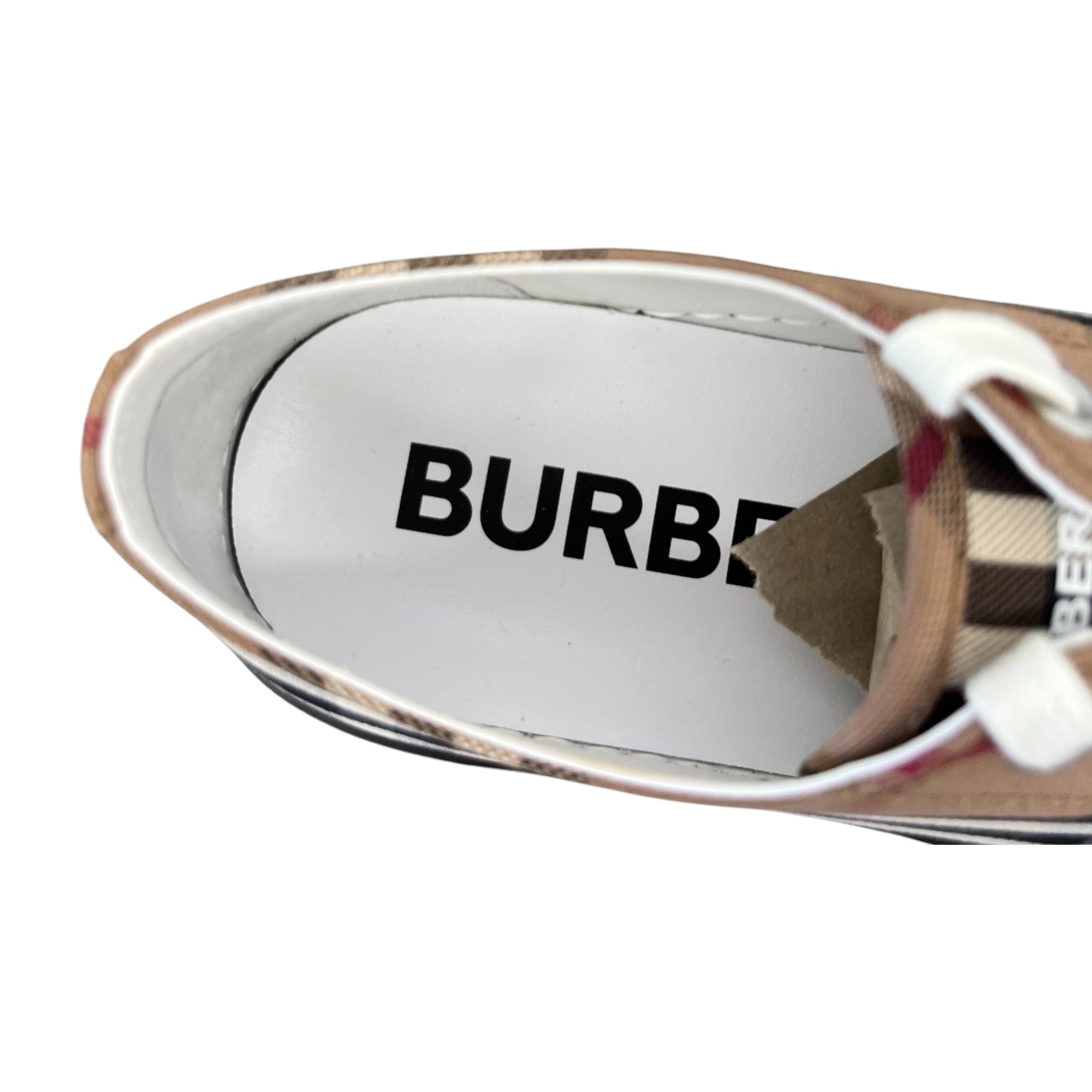 Men's Vintage Check Low Trainers Brown Size EU 40 / UK 6