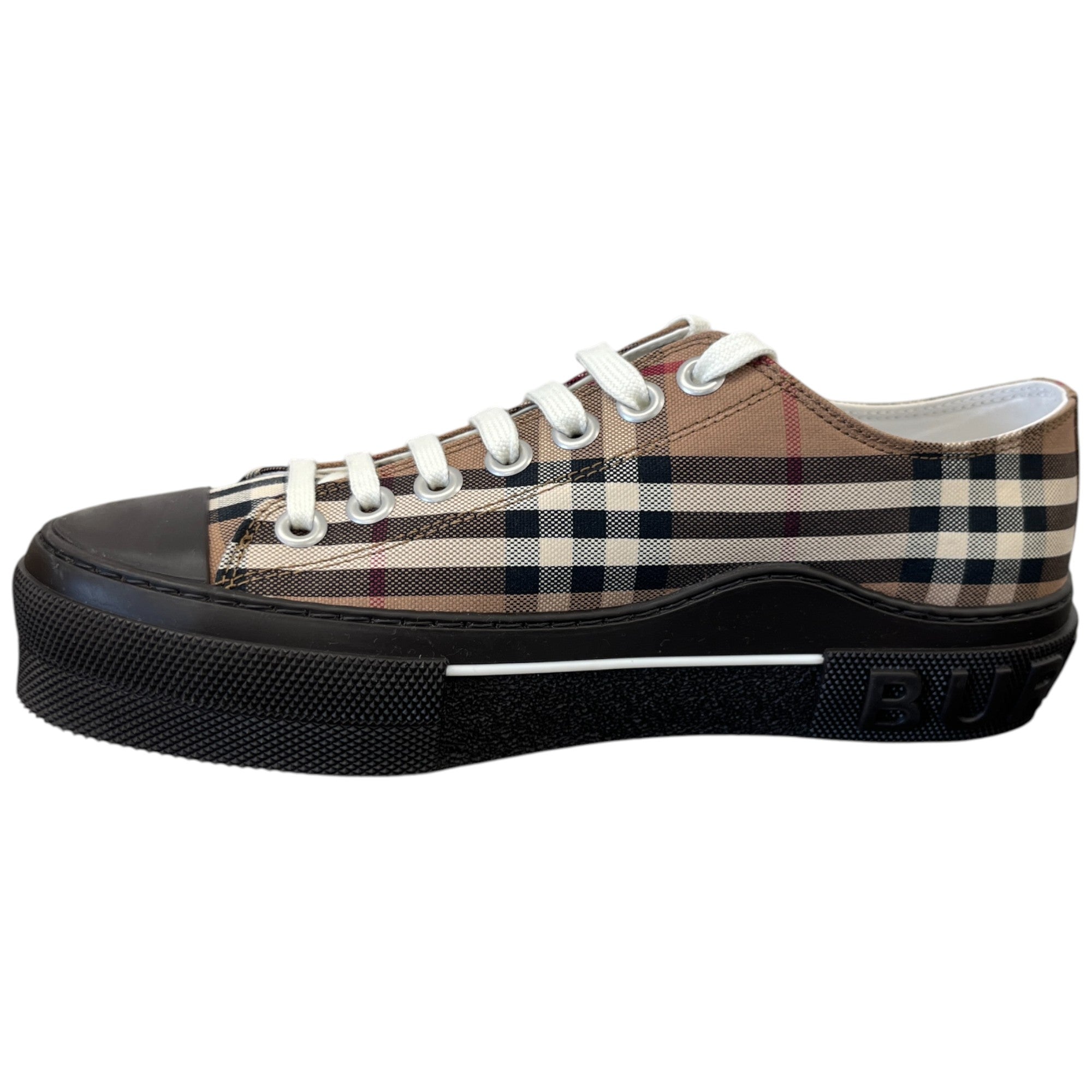 Men's Vintage Check Low Trainers Brown Size EU 40 / UK 6