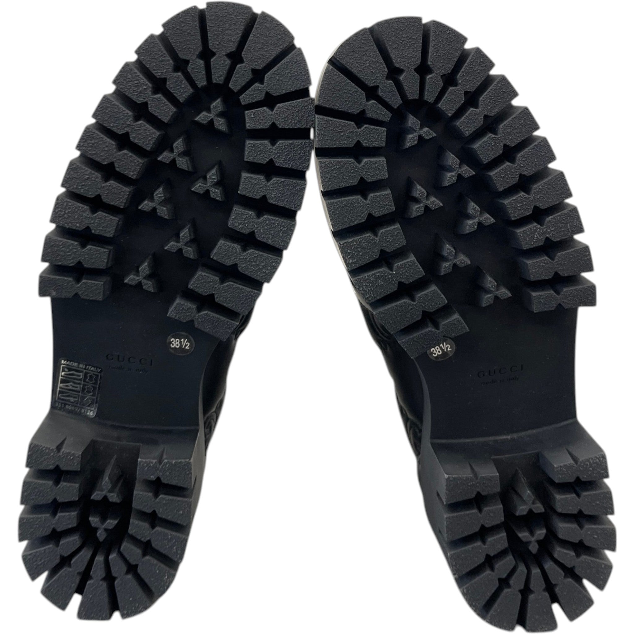 Women's Gg Matelassé Platform Loafers Black Size EU 38.5 / UK 5.5