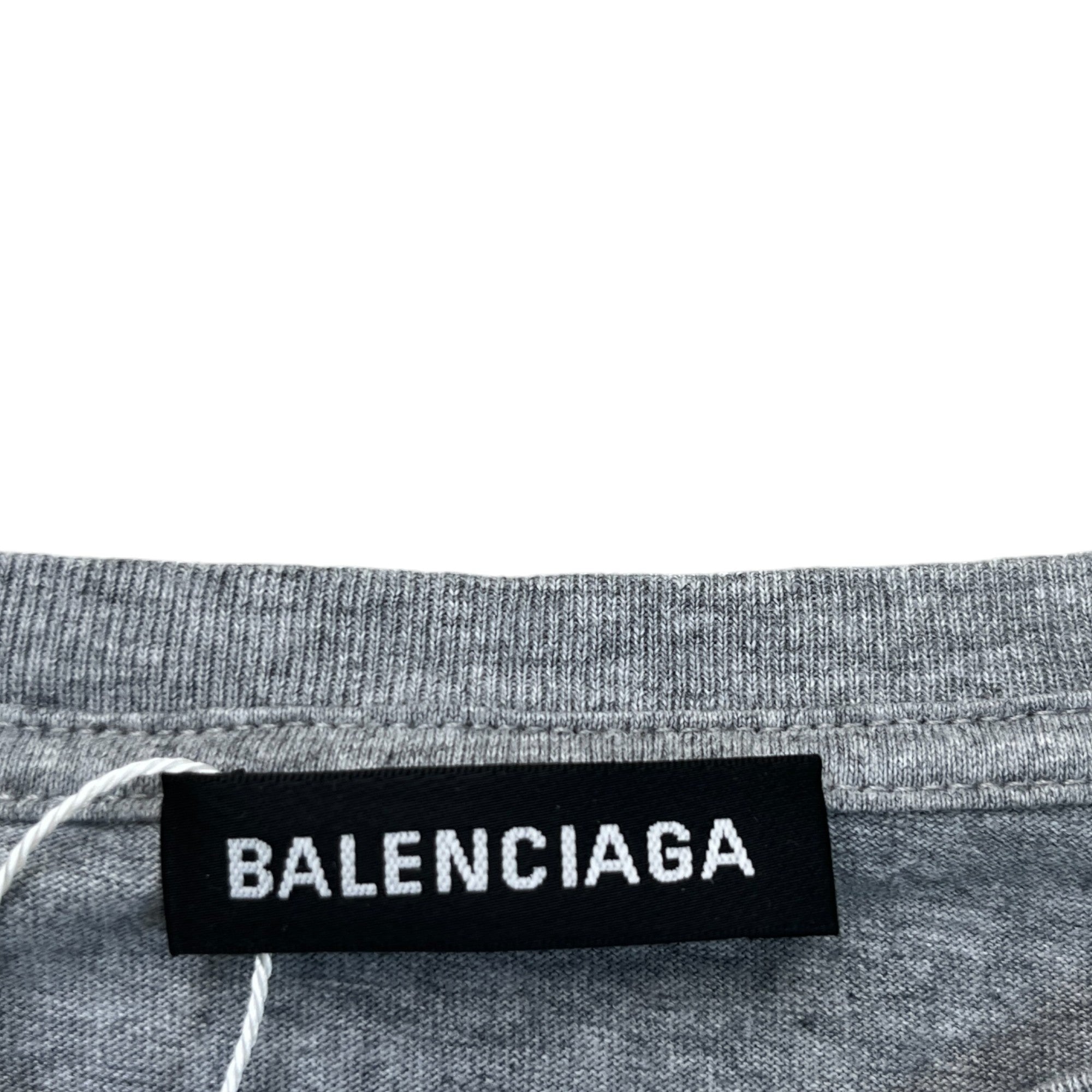 Men's Logo Print T-Shirt Grey Size M