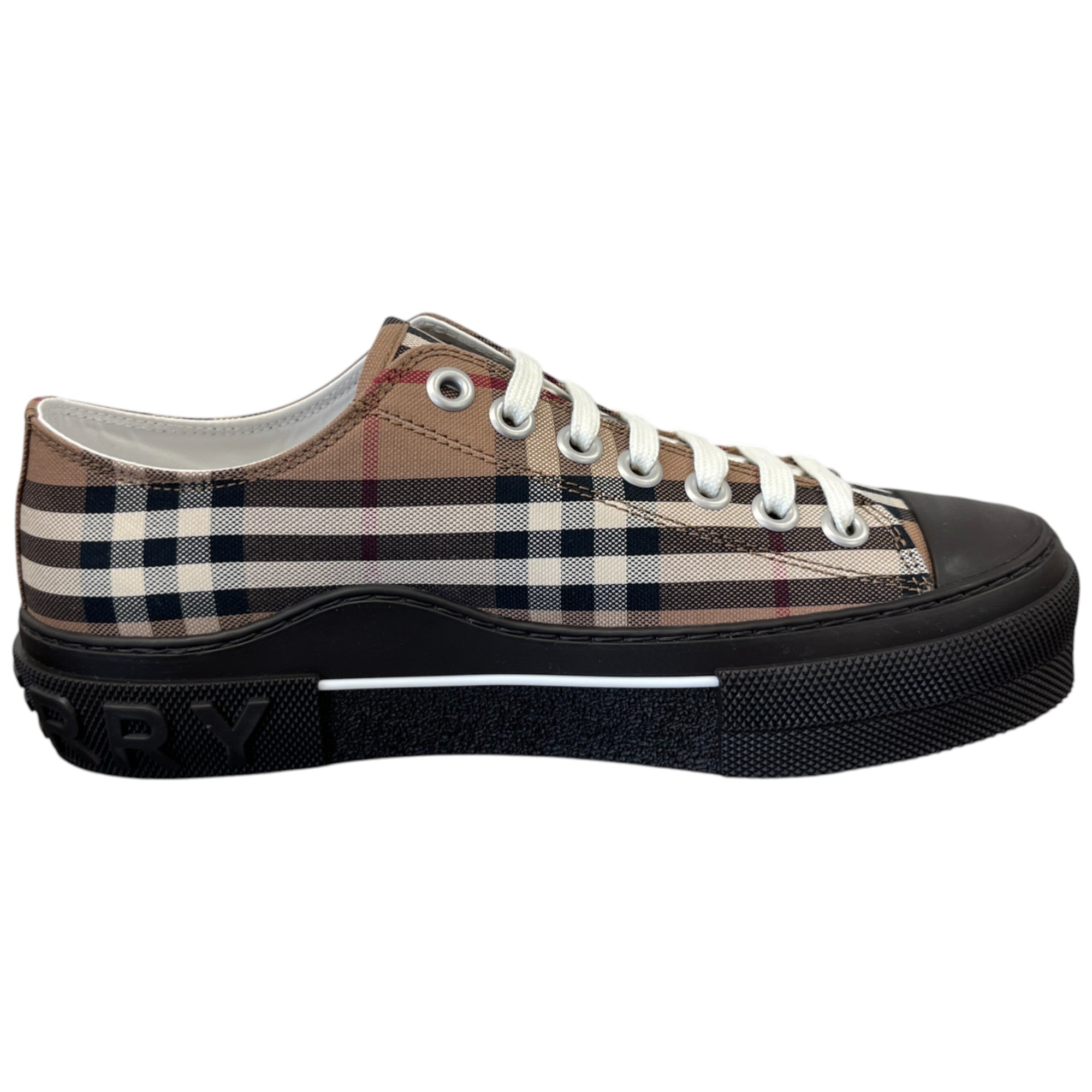 Men's Vintage Check Low Trainers Brown Size EU 40 / UK 6