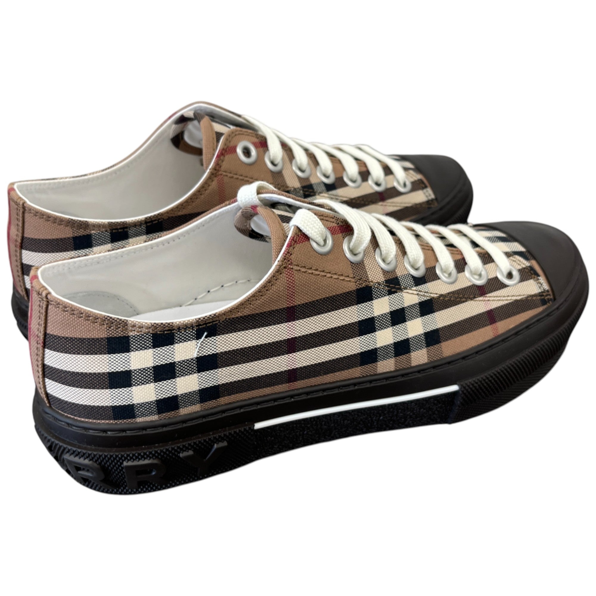 Men's Vintage Check Low Trainers Brown Size EU 40 / UK 6