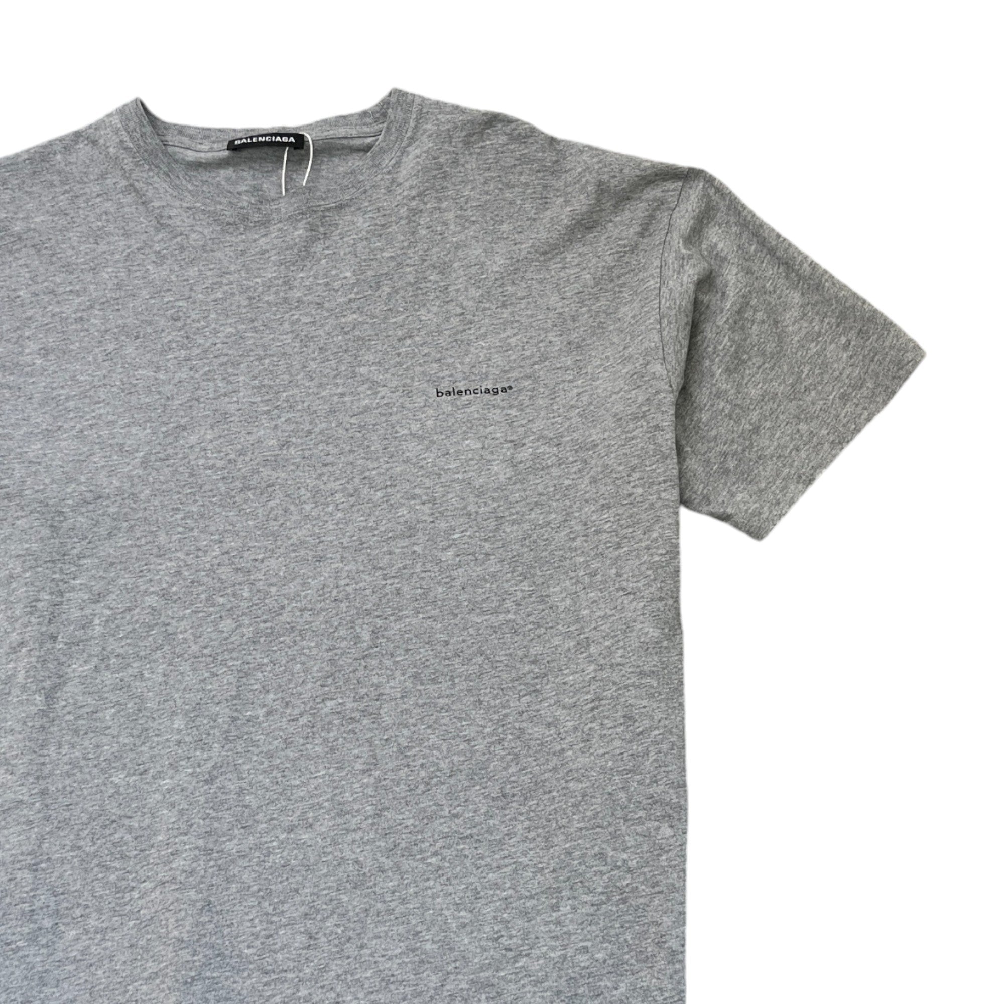 Men's Logo Print T-Shirt Grey Size M