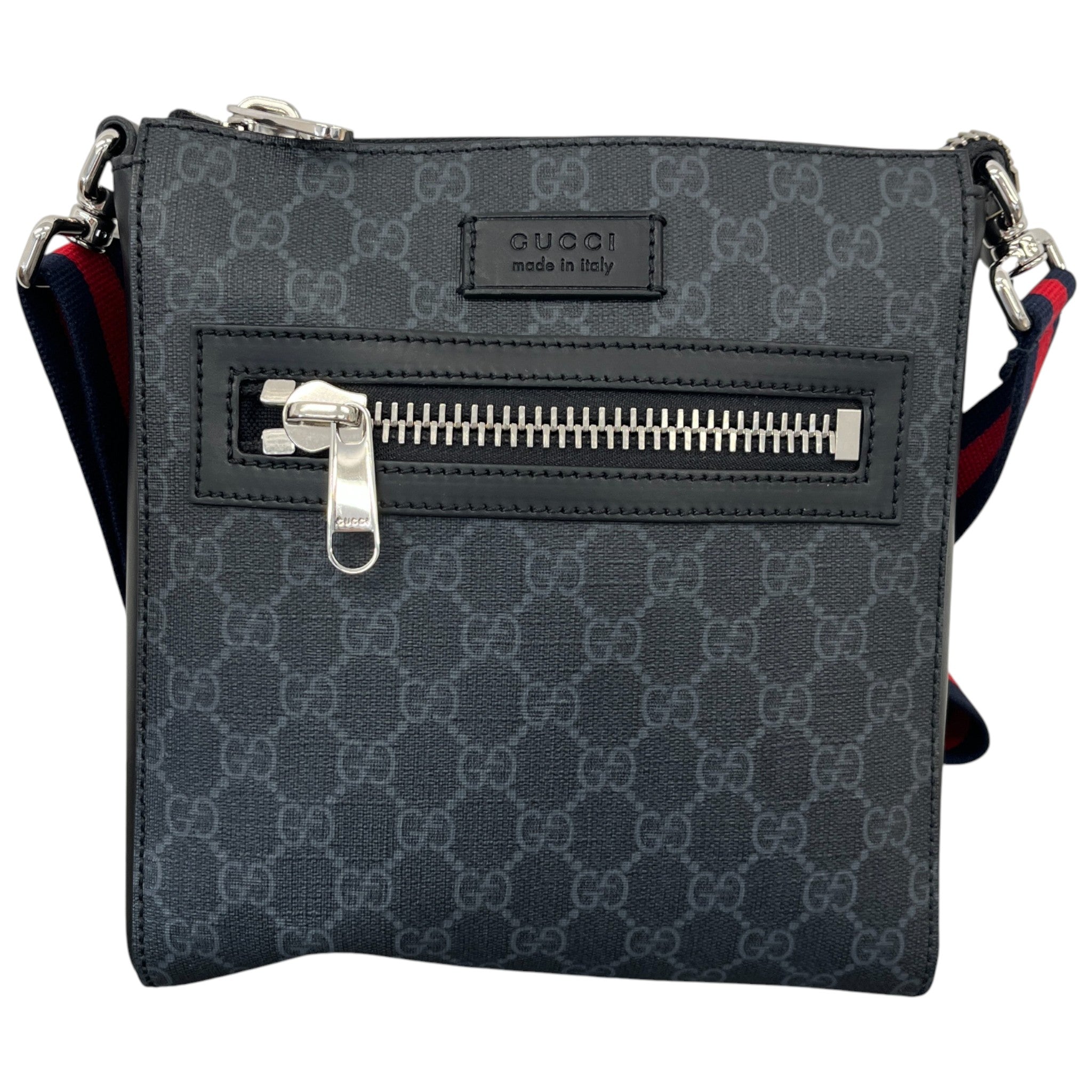 Men's Gg Supreme Messenger Bag Black