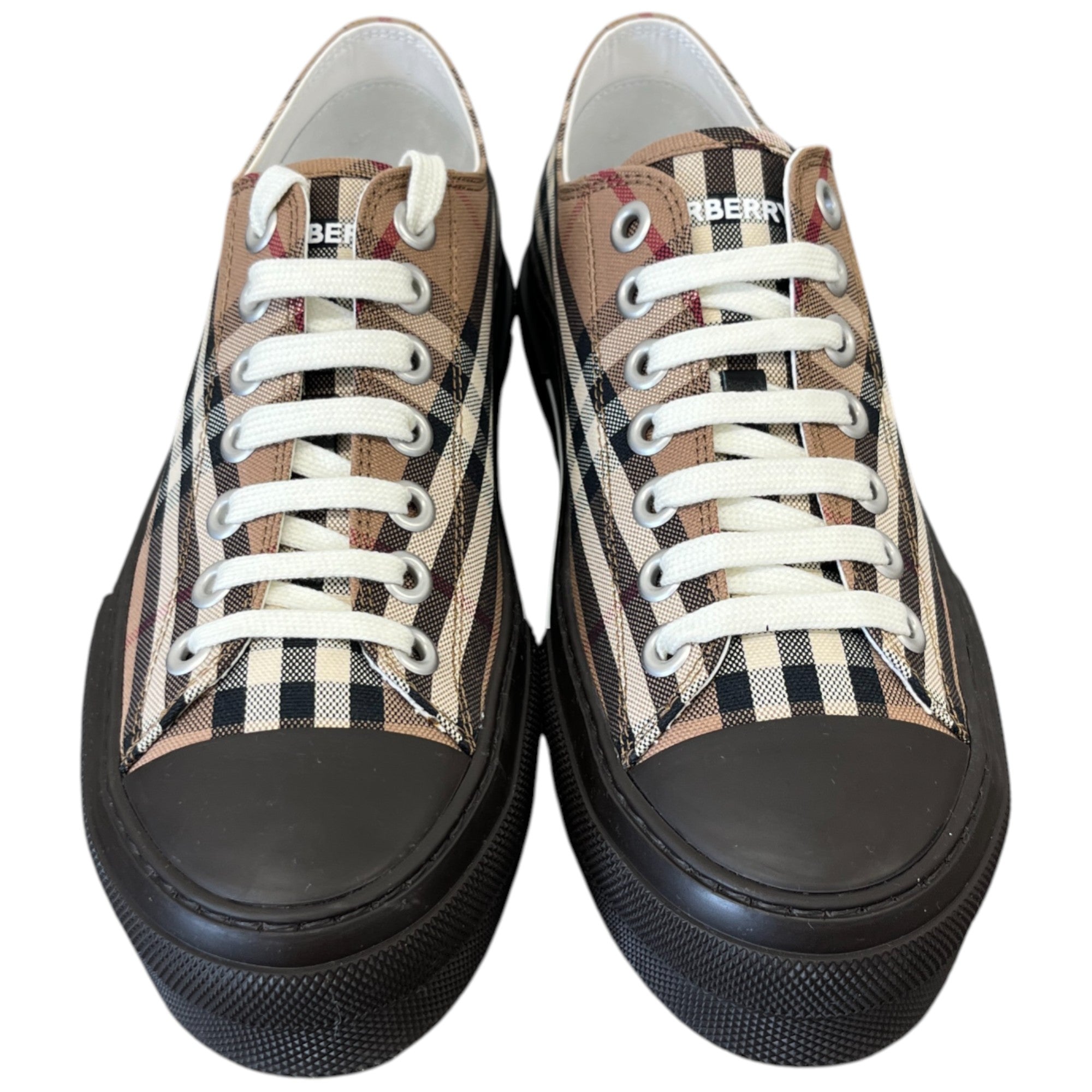 Men's Vintage Check Low Trainers Brown Size EU 40 / UK 6