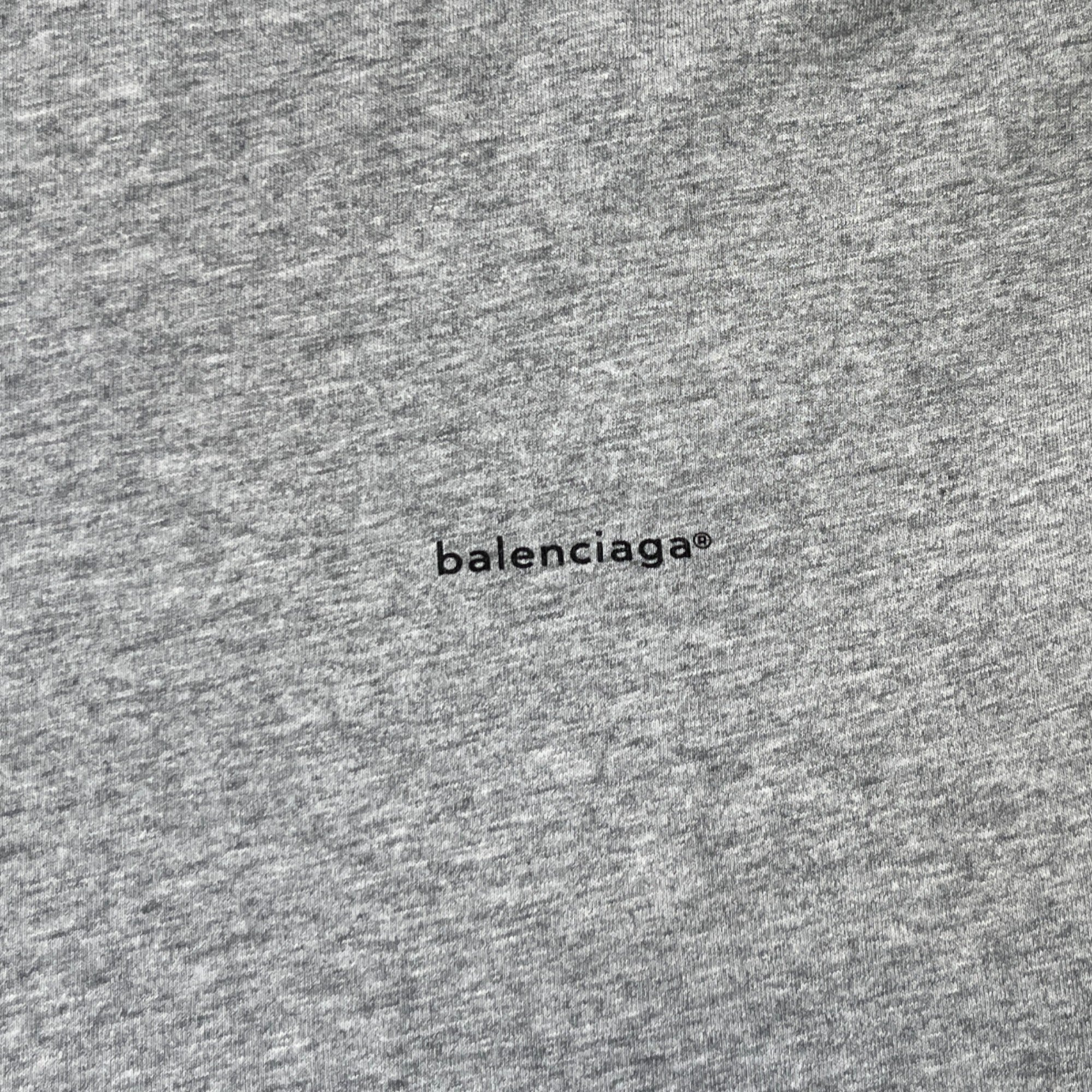 Men's Logo Print T-Shirt Grey Size M