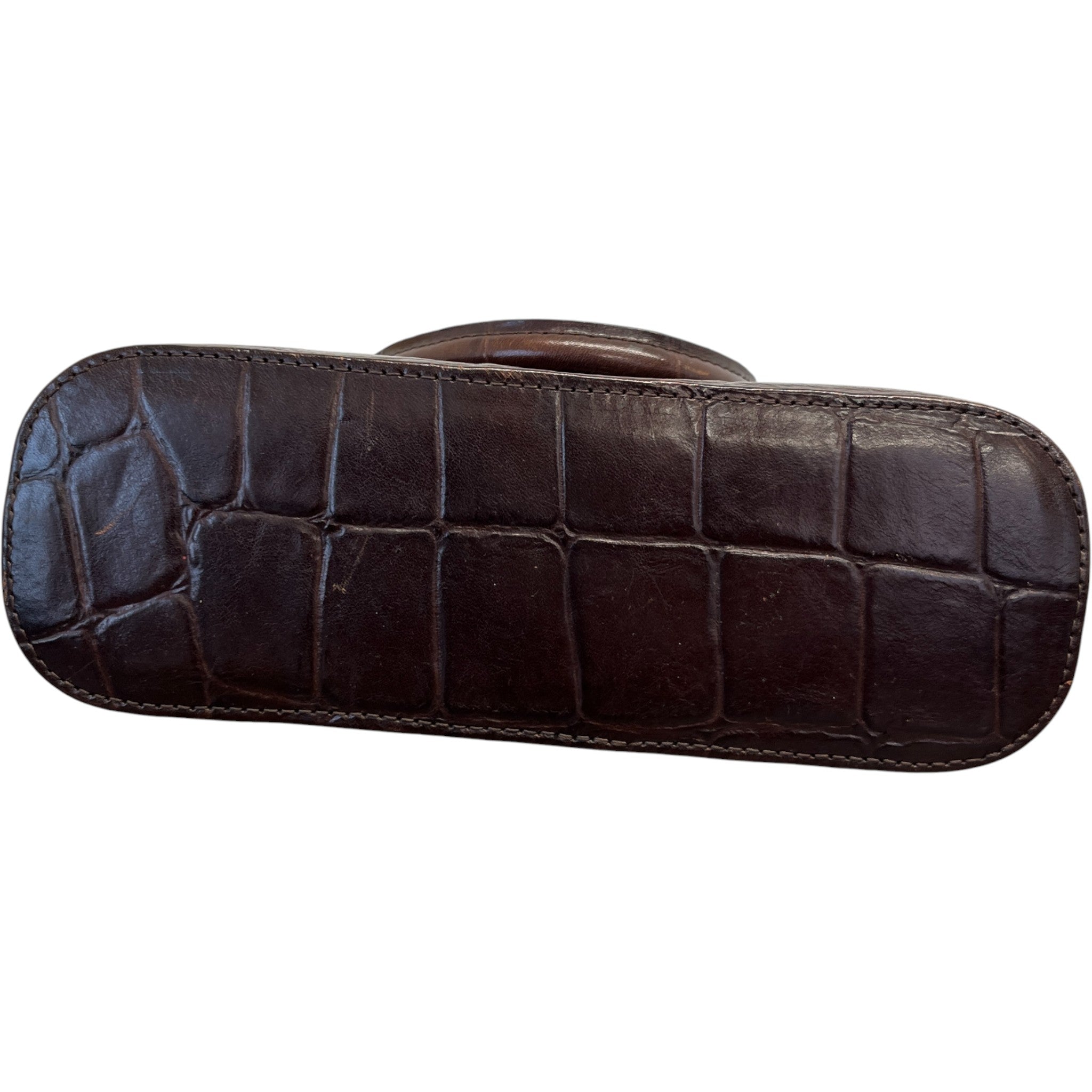 Women's Crocodile Embossed Mini Bag Brown