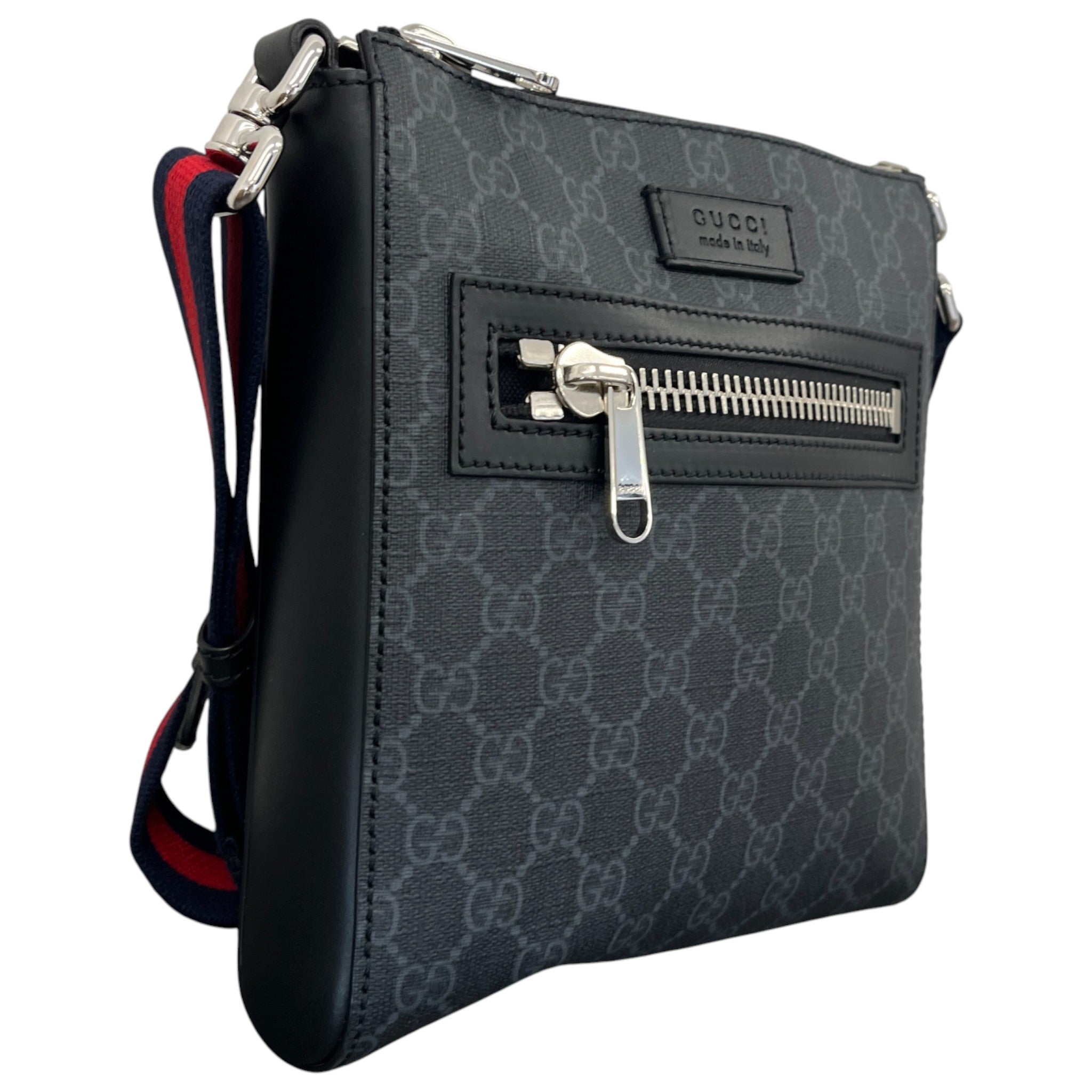 Men's Gg Supreme Messenger Bag Black