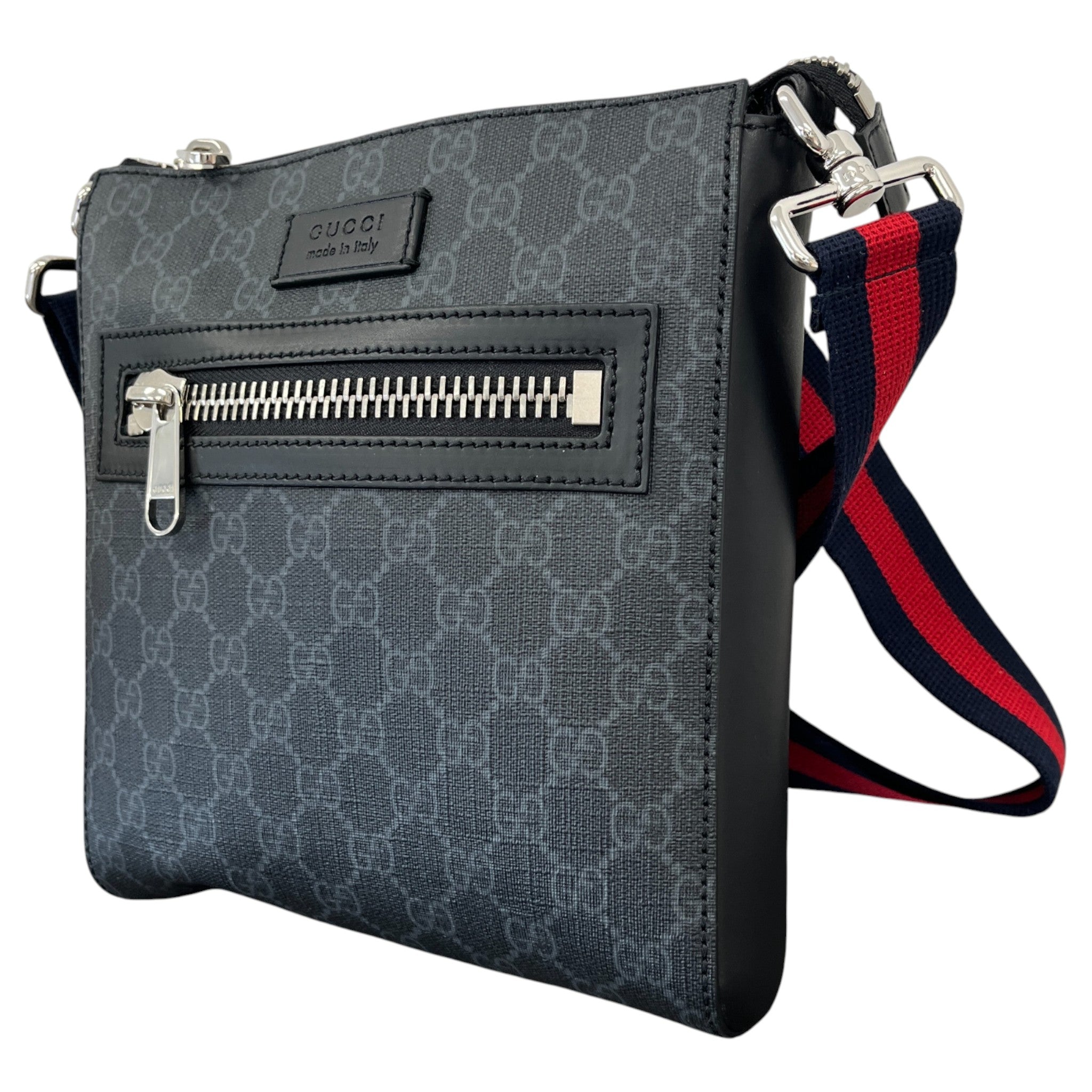 Men's Gg Supreme Messenger Bag Black