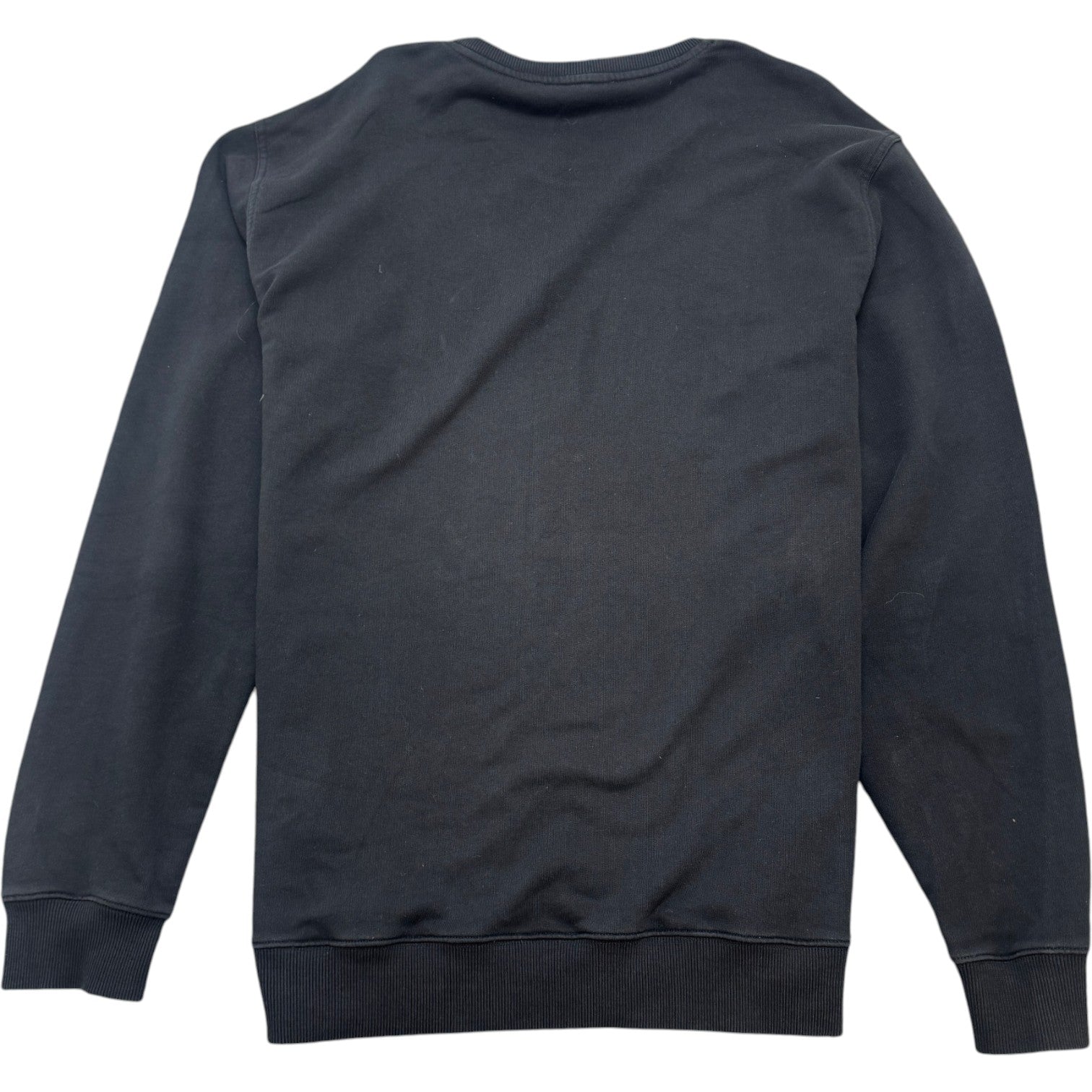 Men's Distressed Logo Print Sweatshirt Black Size XXL