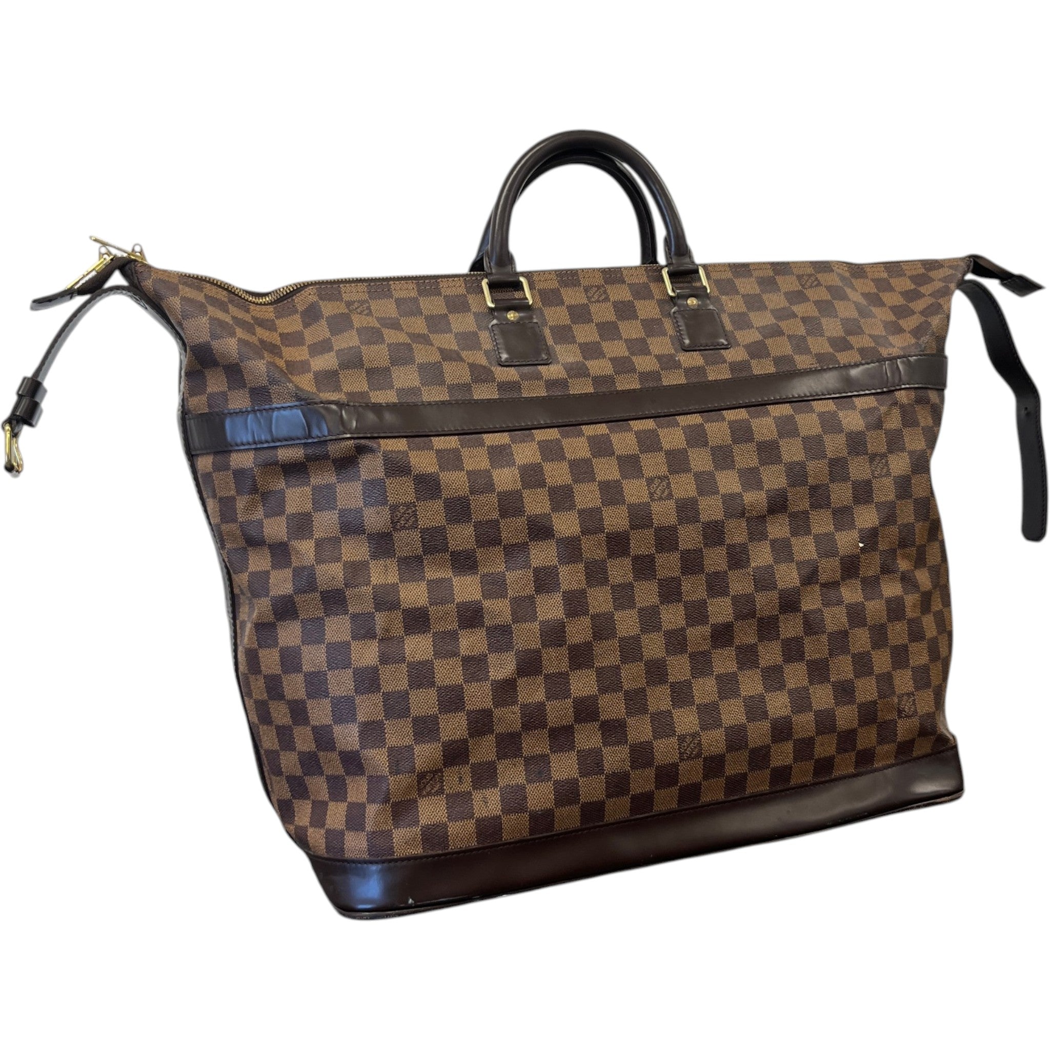 Men's Damier Ebene Cruises Grimaud 45 Bag Brown