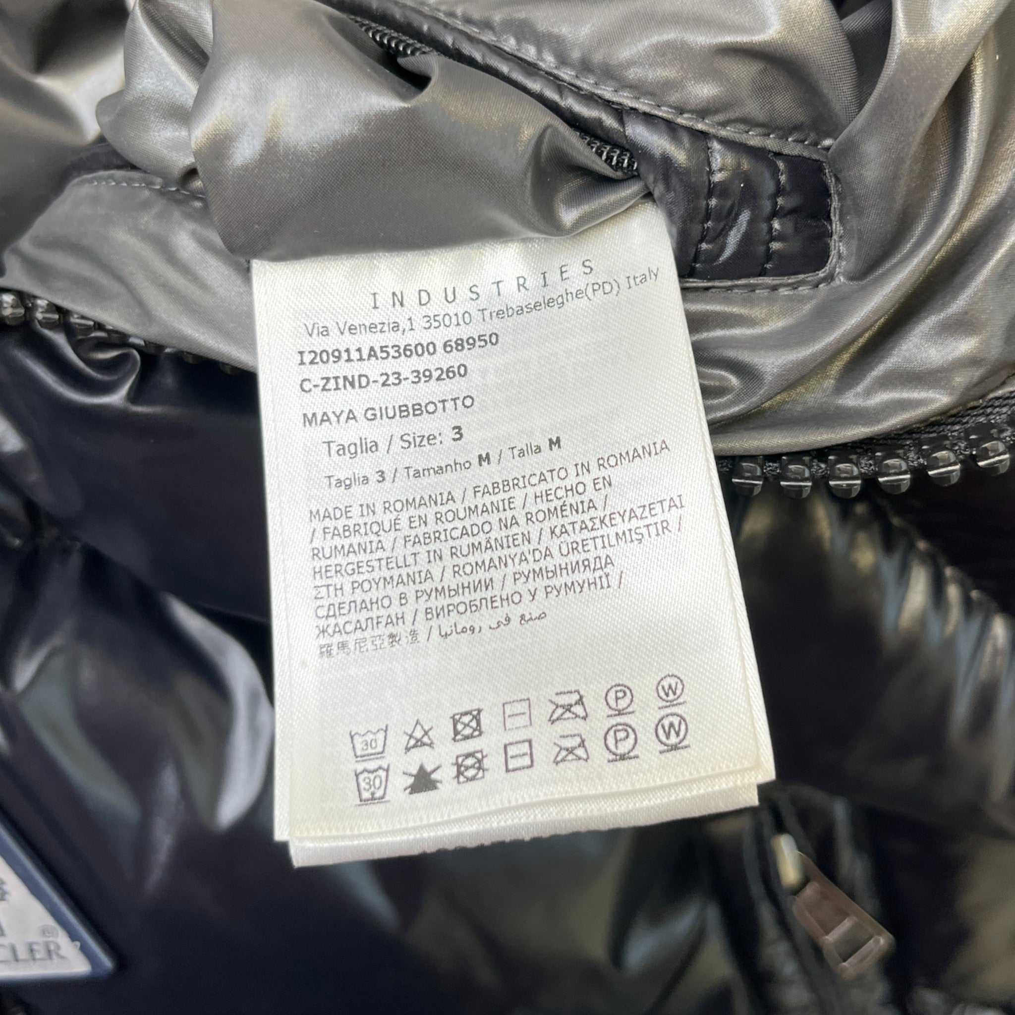 Men's Maya Down Jacket Black Size 3 / L