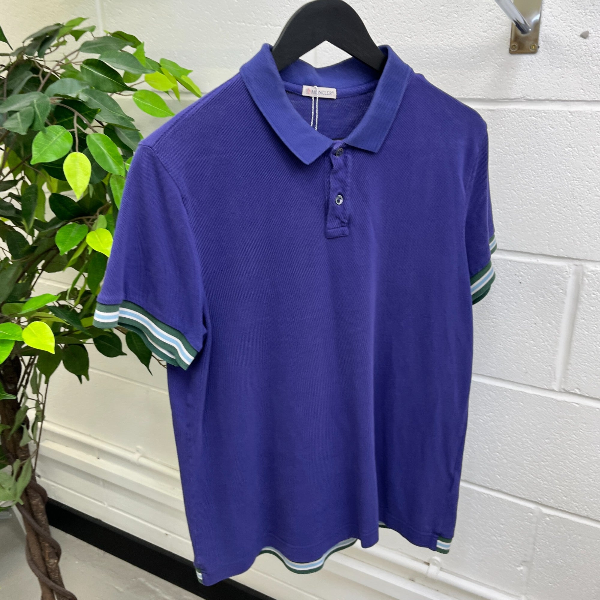 Men's Maglia Polo Shirt Purple Size L