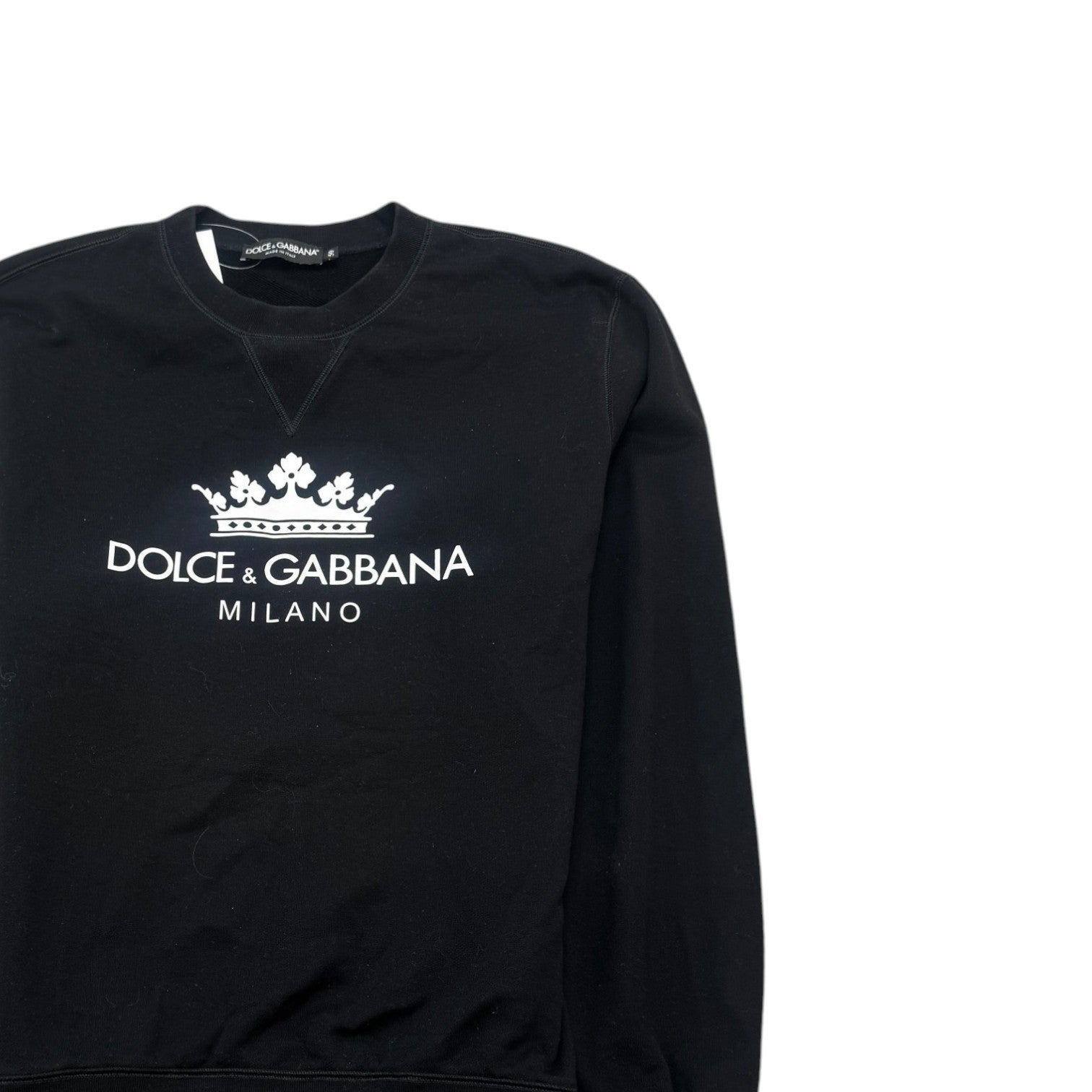 Men's Logo Print Sweatshirt Black Size IT 50 / UK L