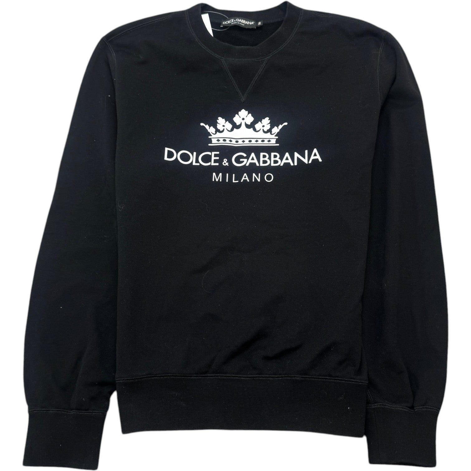 Men's Logo Print Sweatshirt Black Size IT 50 / UK L