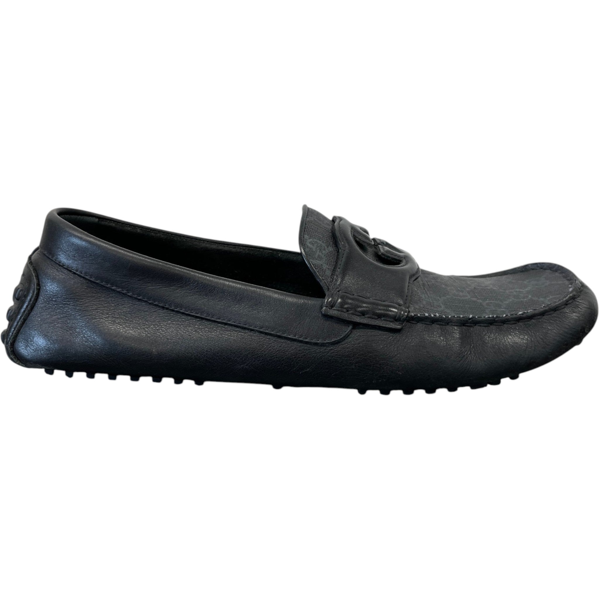 Men's Interlocking G Loafers Black Size EU 44 / UK 10