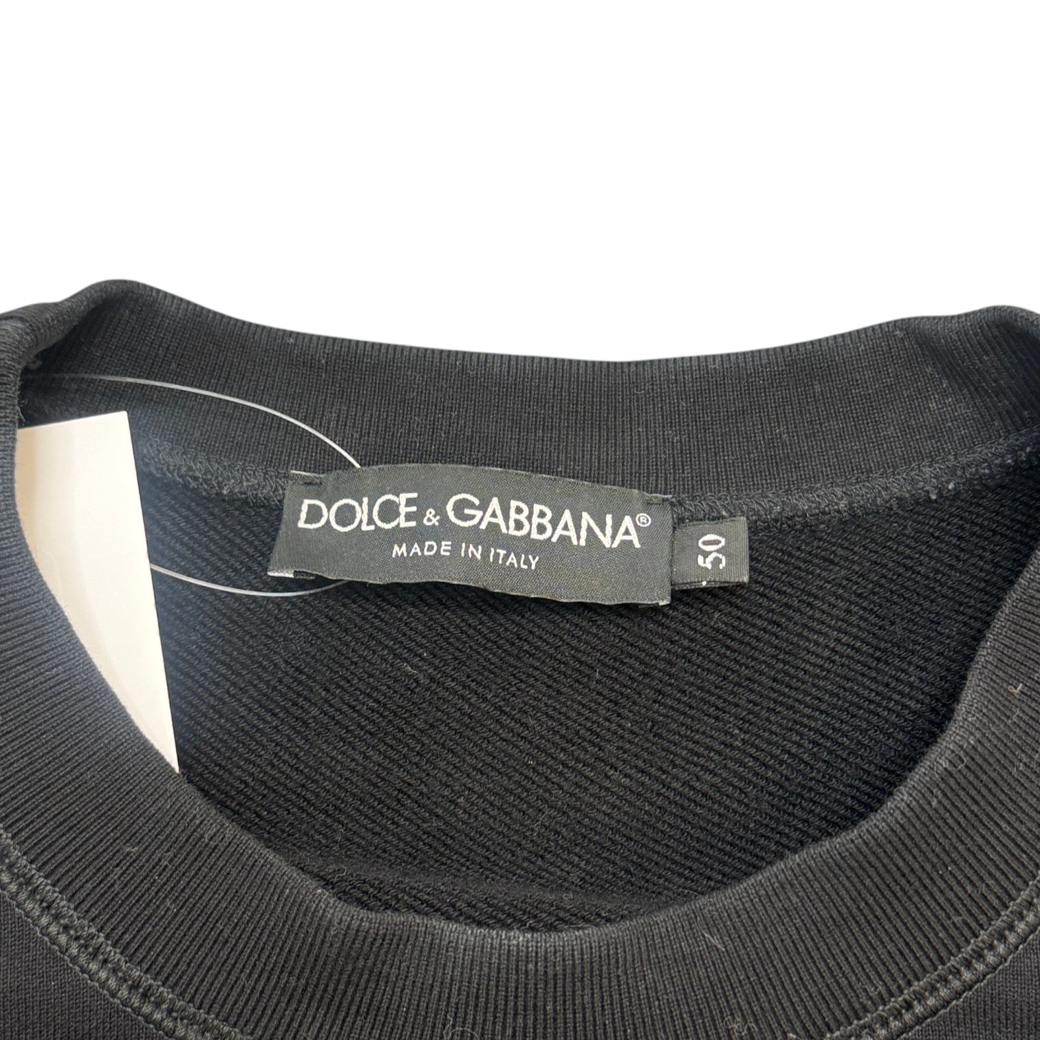 Men's Logo Print Sweatshirt Black Size IT 50 / UK L