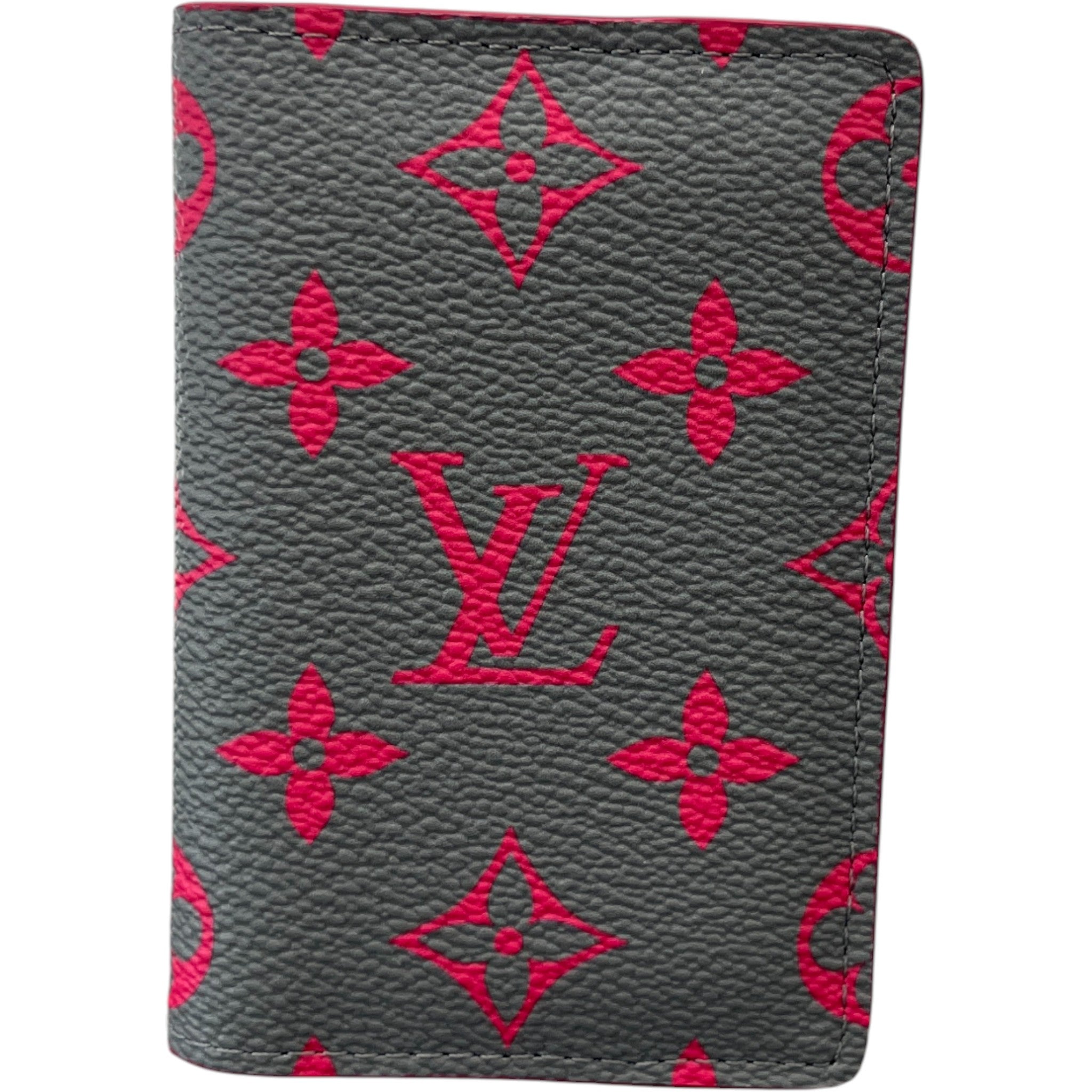 Men's Monogram Glow Pocket Organiser Wallet Grey