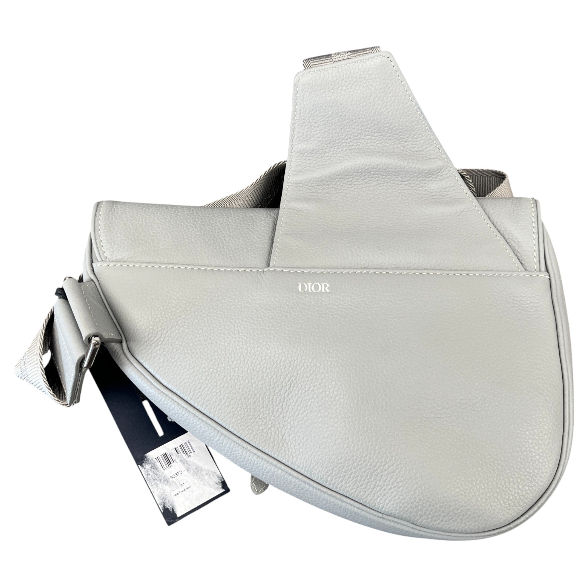 Men's Saddle Messenger Bag Grey