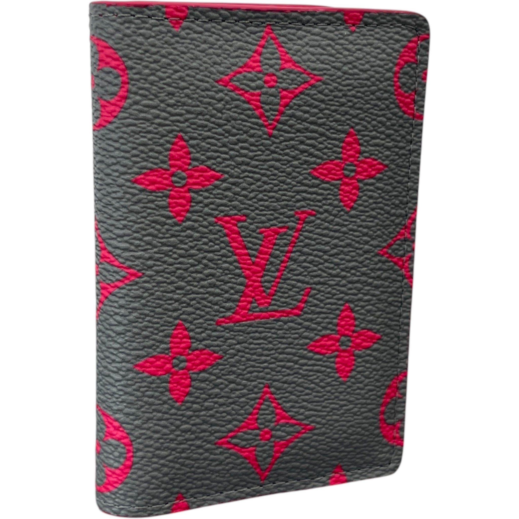 Men's Monogram Glow Pocket Organiser Wallet Grey