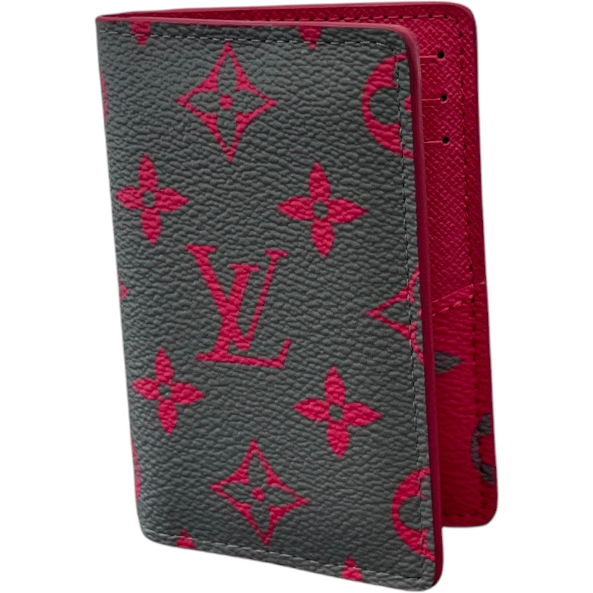 Men's Monogram Glow Pocket Organiser Wallet Grey