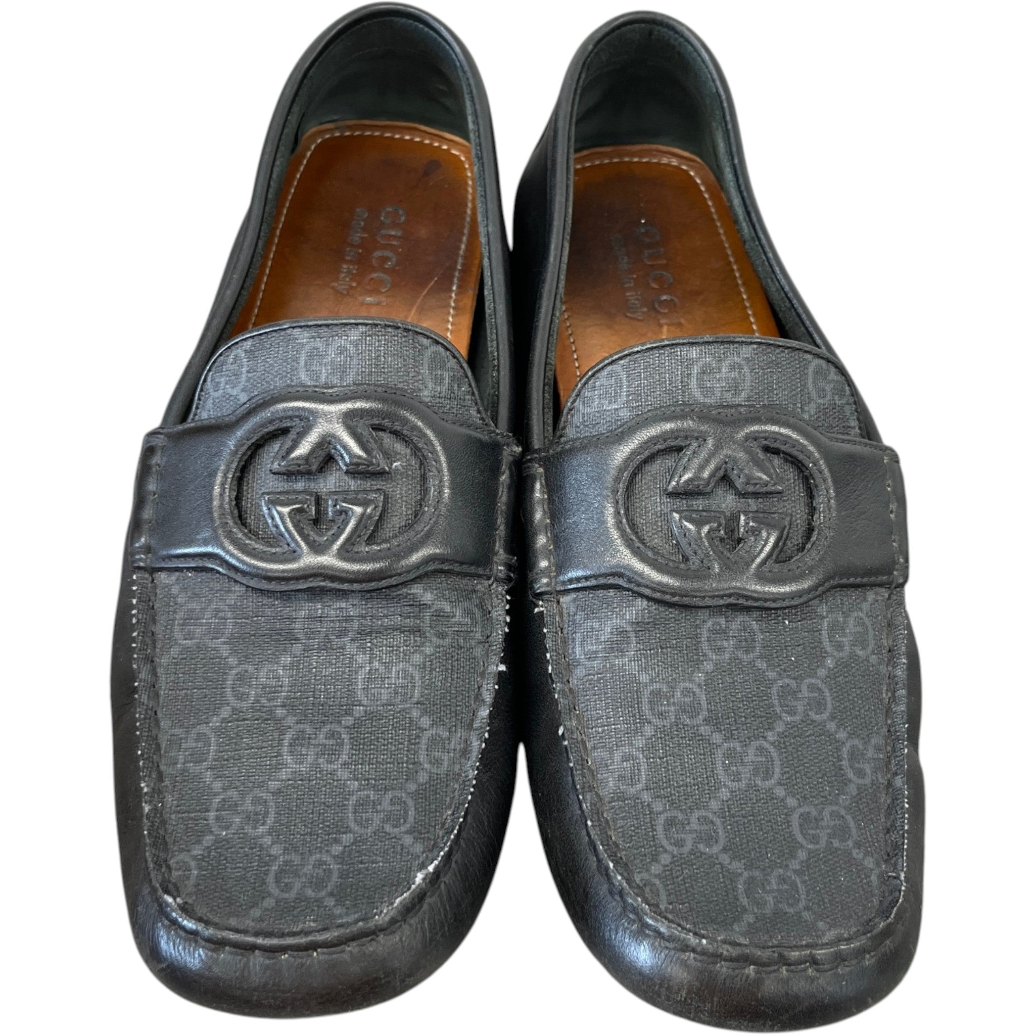 Men's Interlocking G Loafers Black Size EU 44 / UK 10