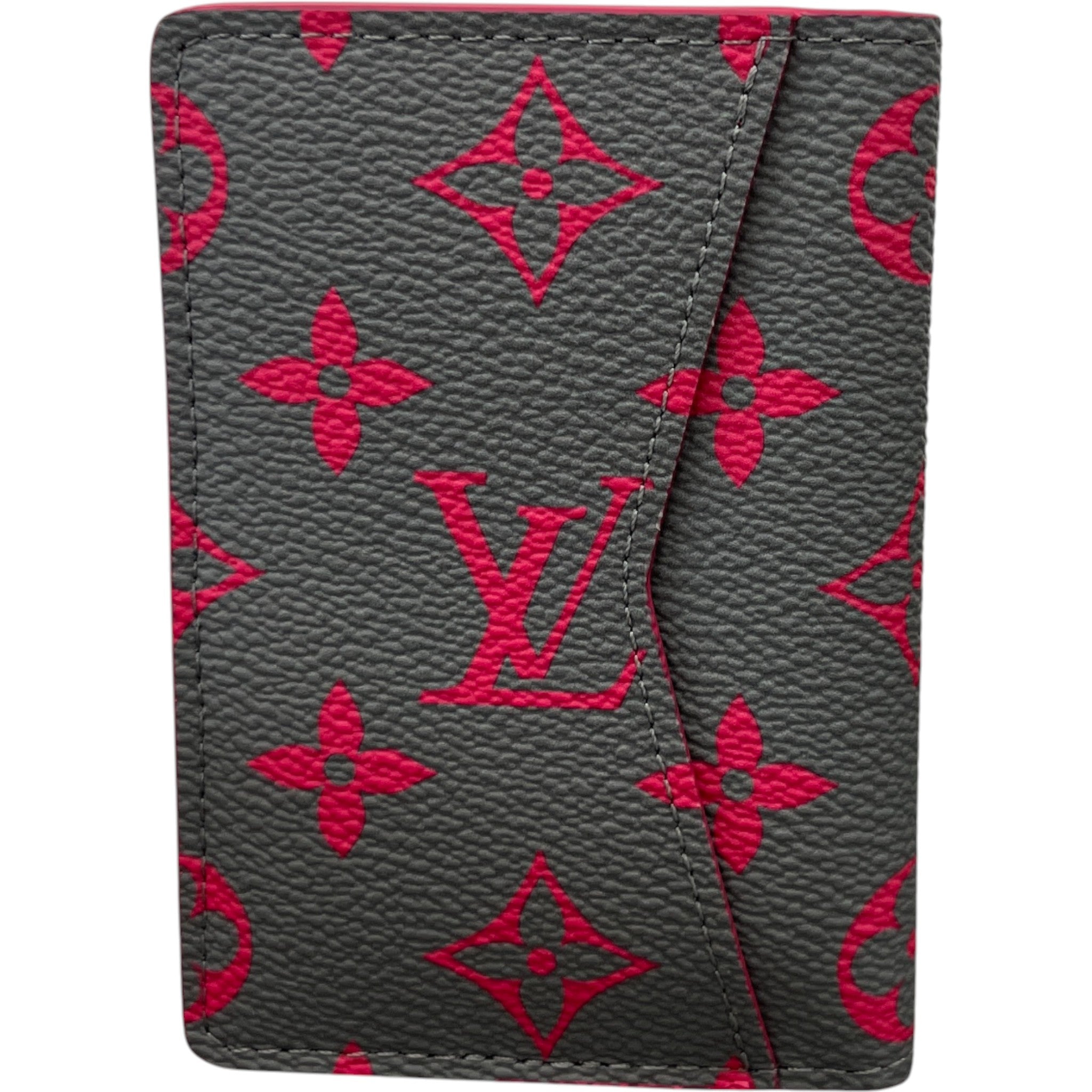 Men's Monogram Glow Pocket Organiser Wallet Grey