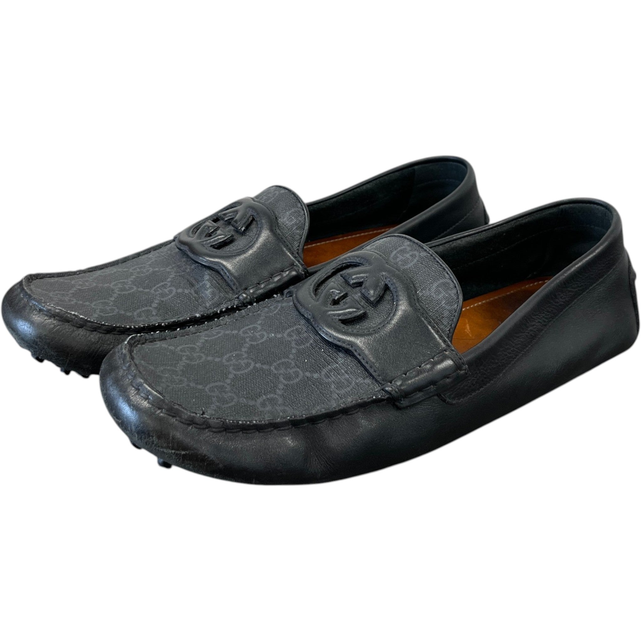 Men's Interlocking G Loafers Black Size EU 44 / UK 10