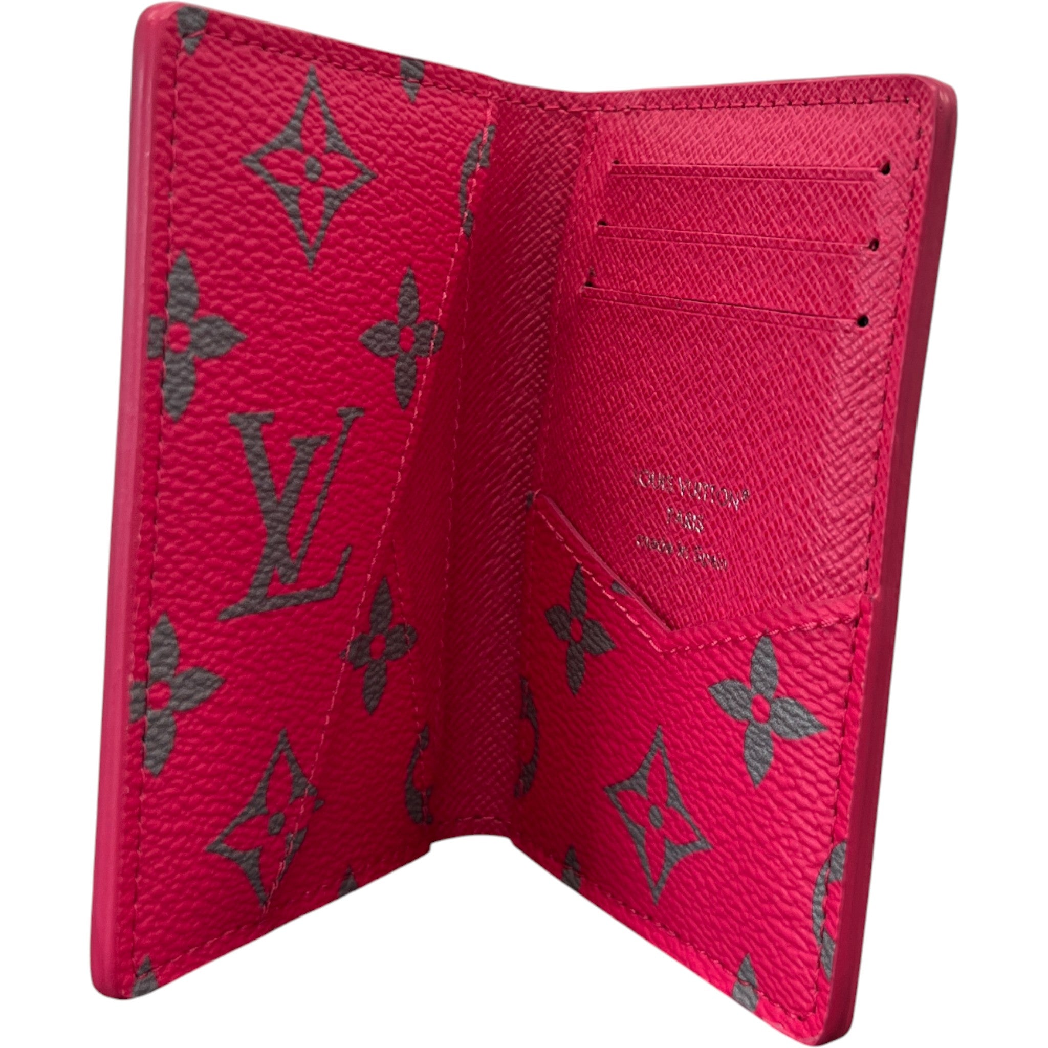 Men's Monogram Glow Pocket Organiser Wallet Grey