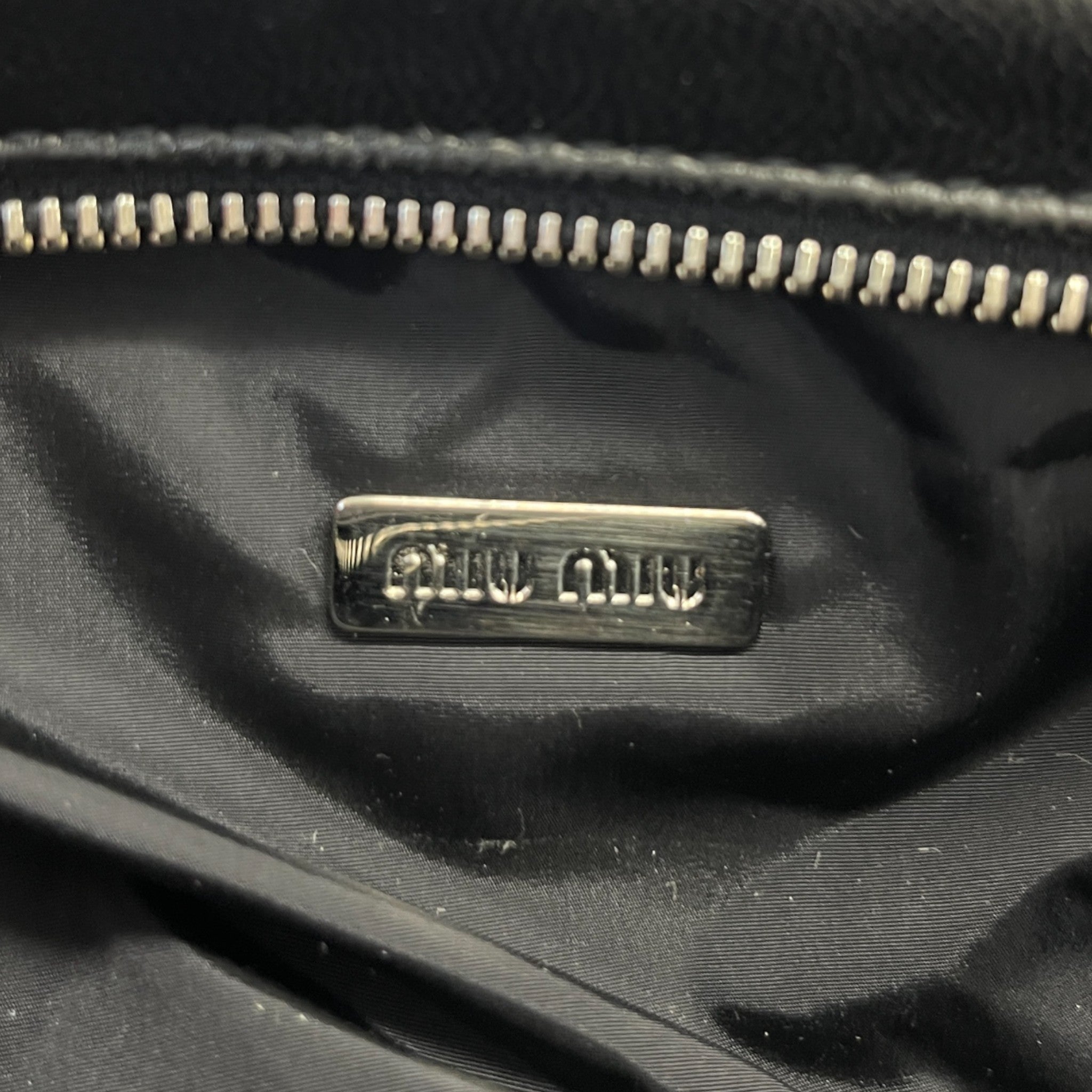 Women's Matelasse Leather Wristlet Purse Black