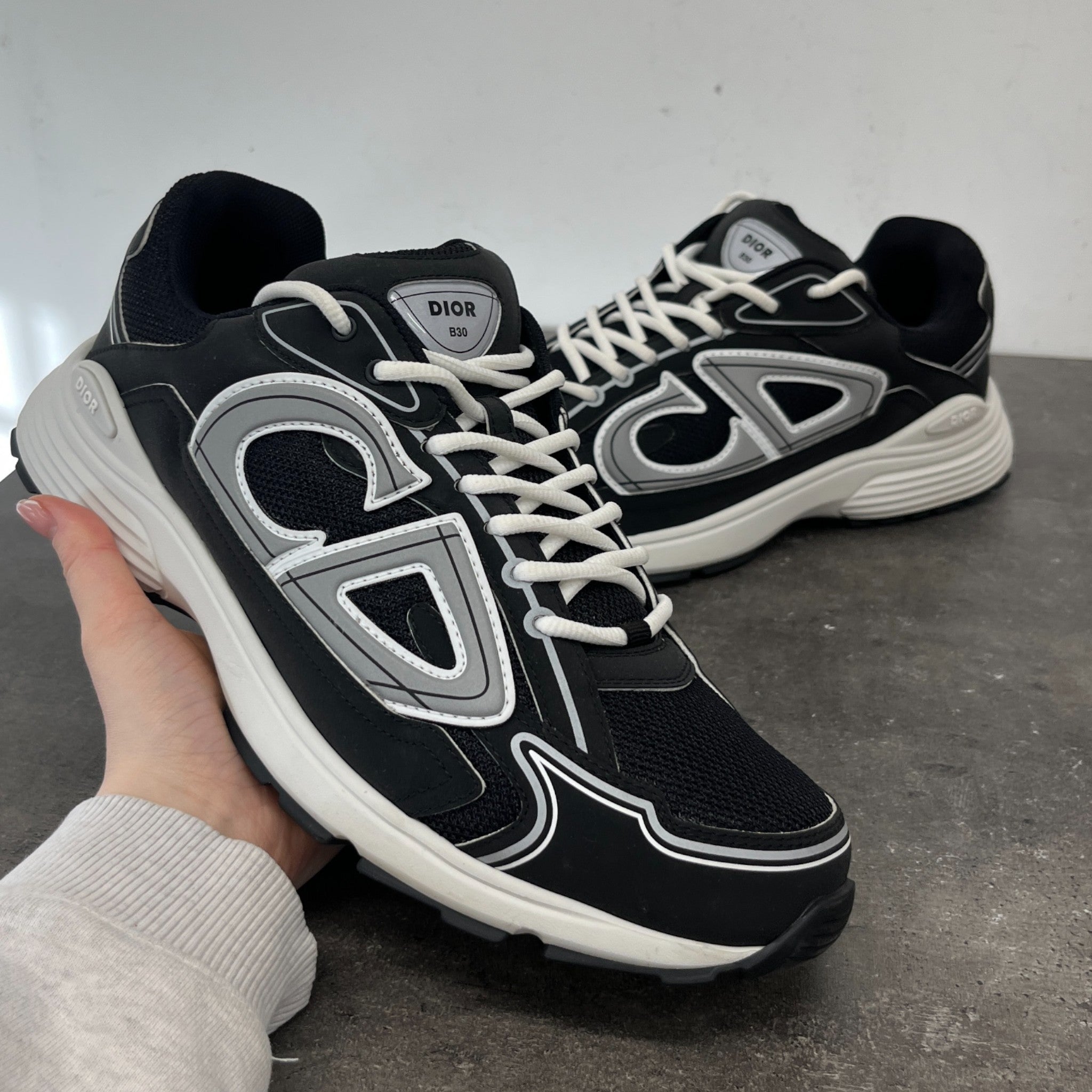 Men's B30 Low Trainers Black Size EU 44.5 / UK 10.5