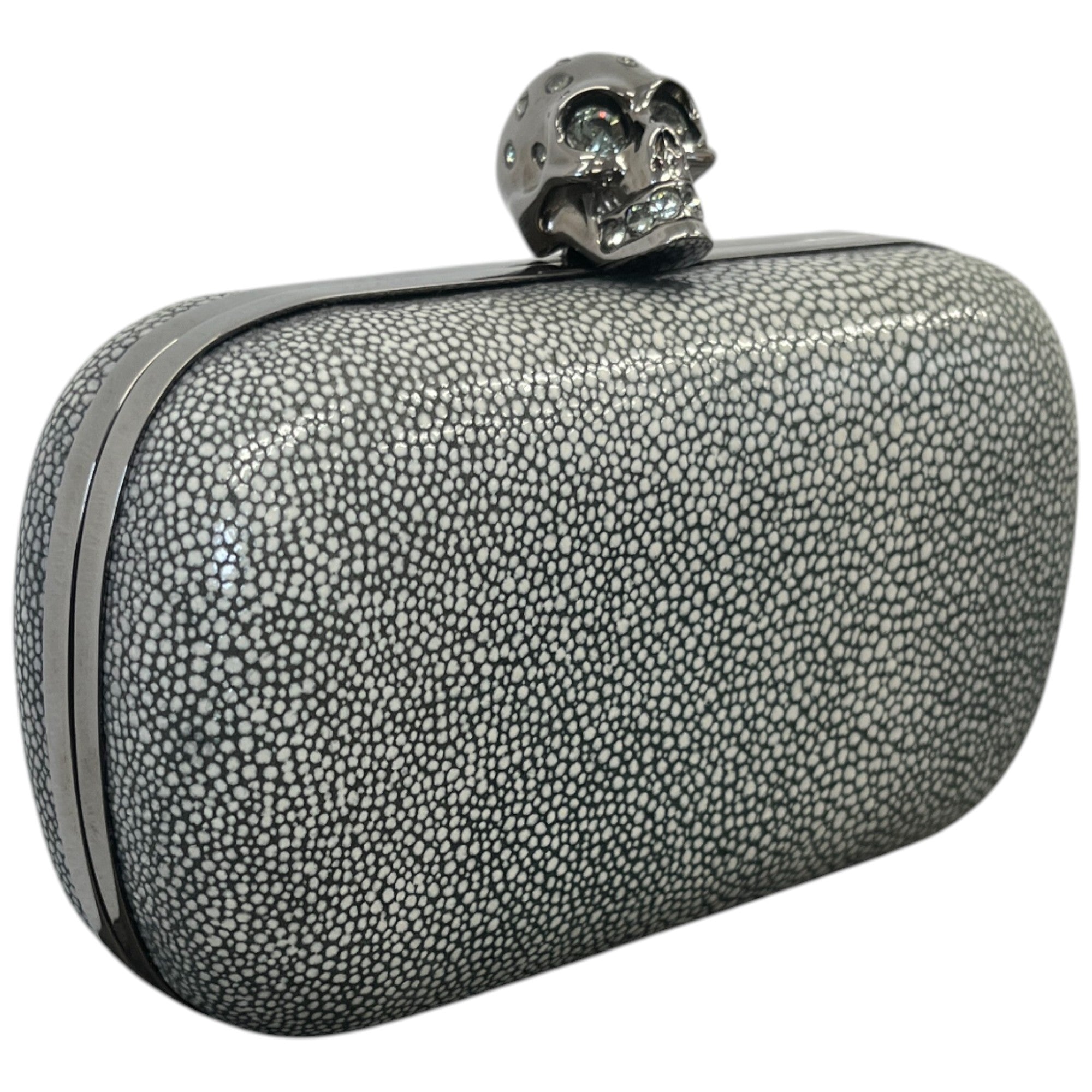 Women's Skull Clutch Grey