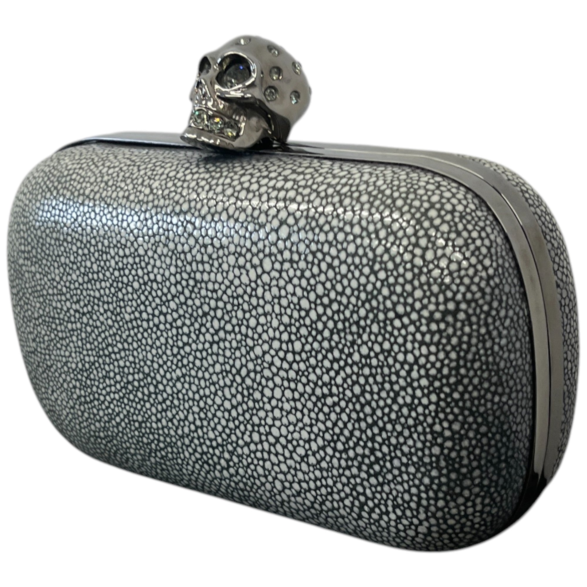 Women's Skull Clutch Grey