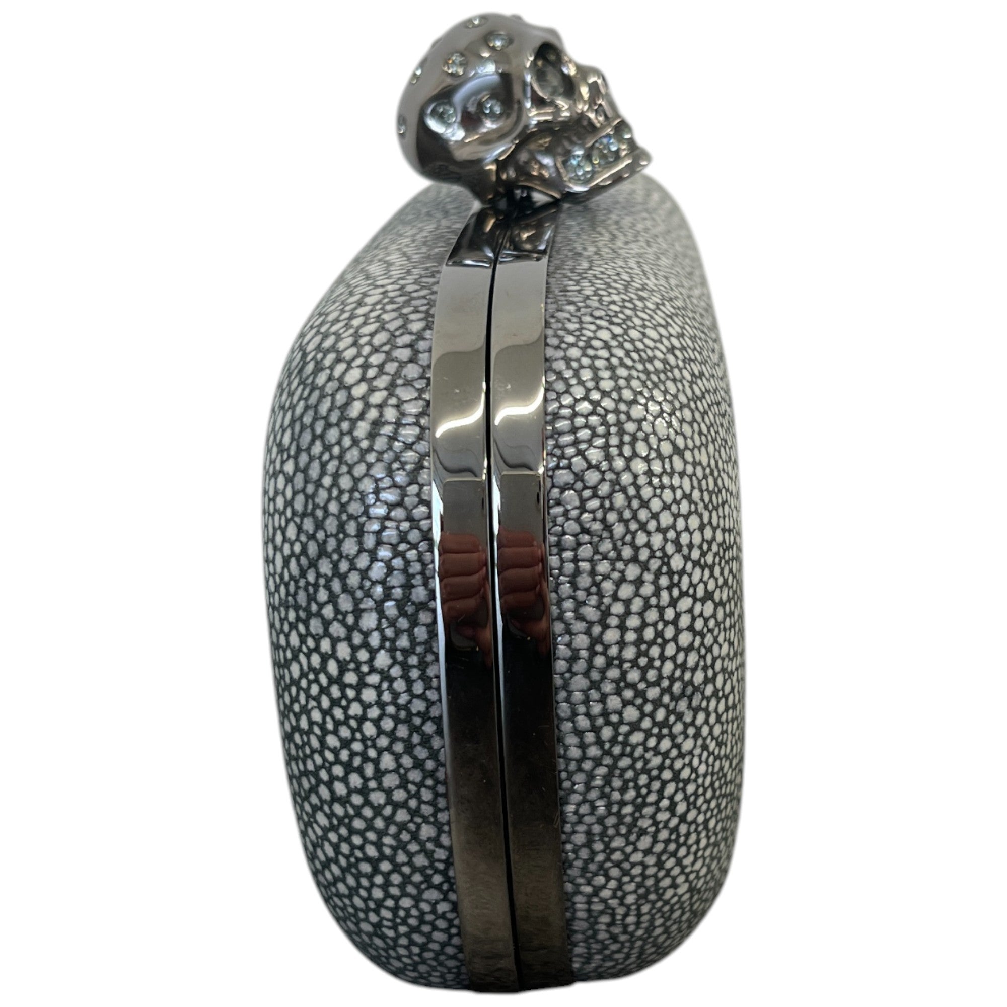 Women's Skull Clutch Grey