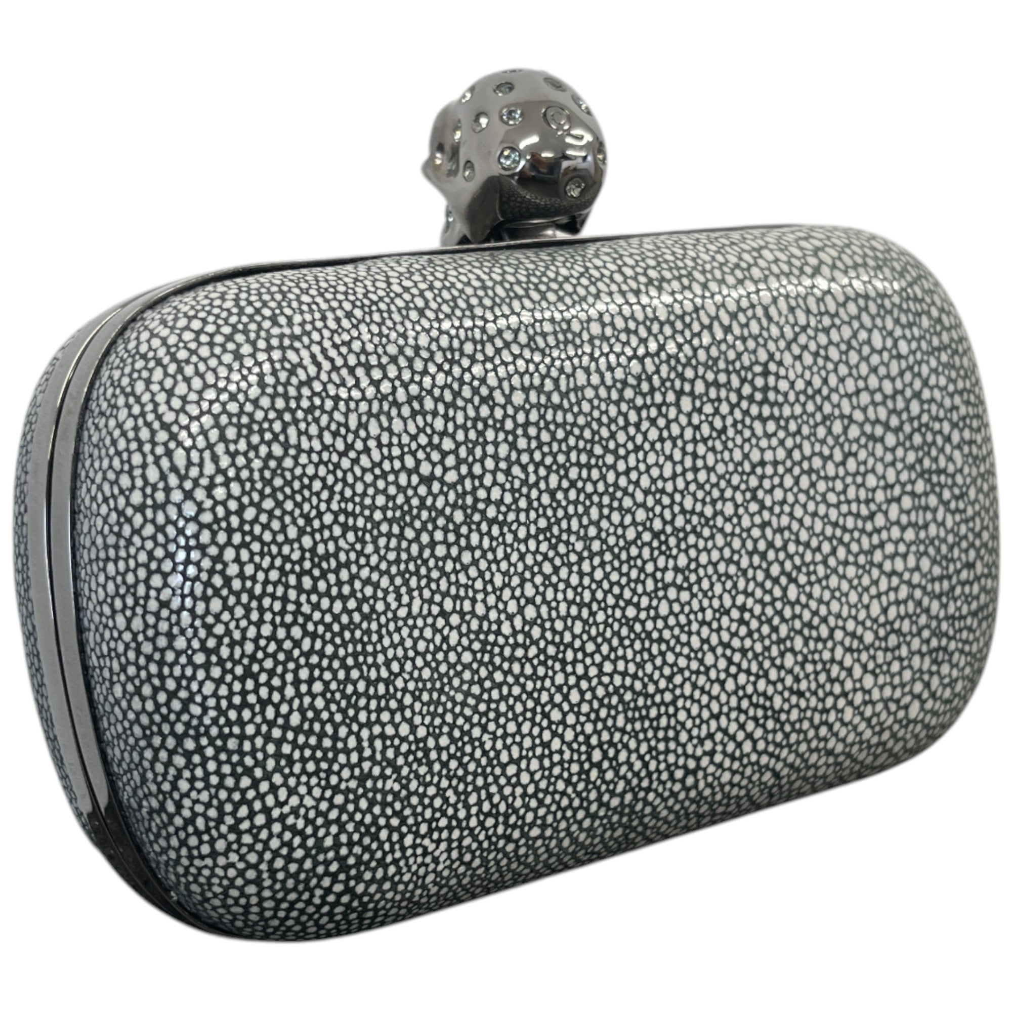 Women's Skull Clutch Grey