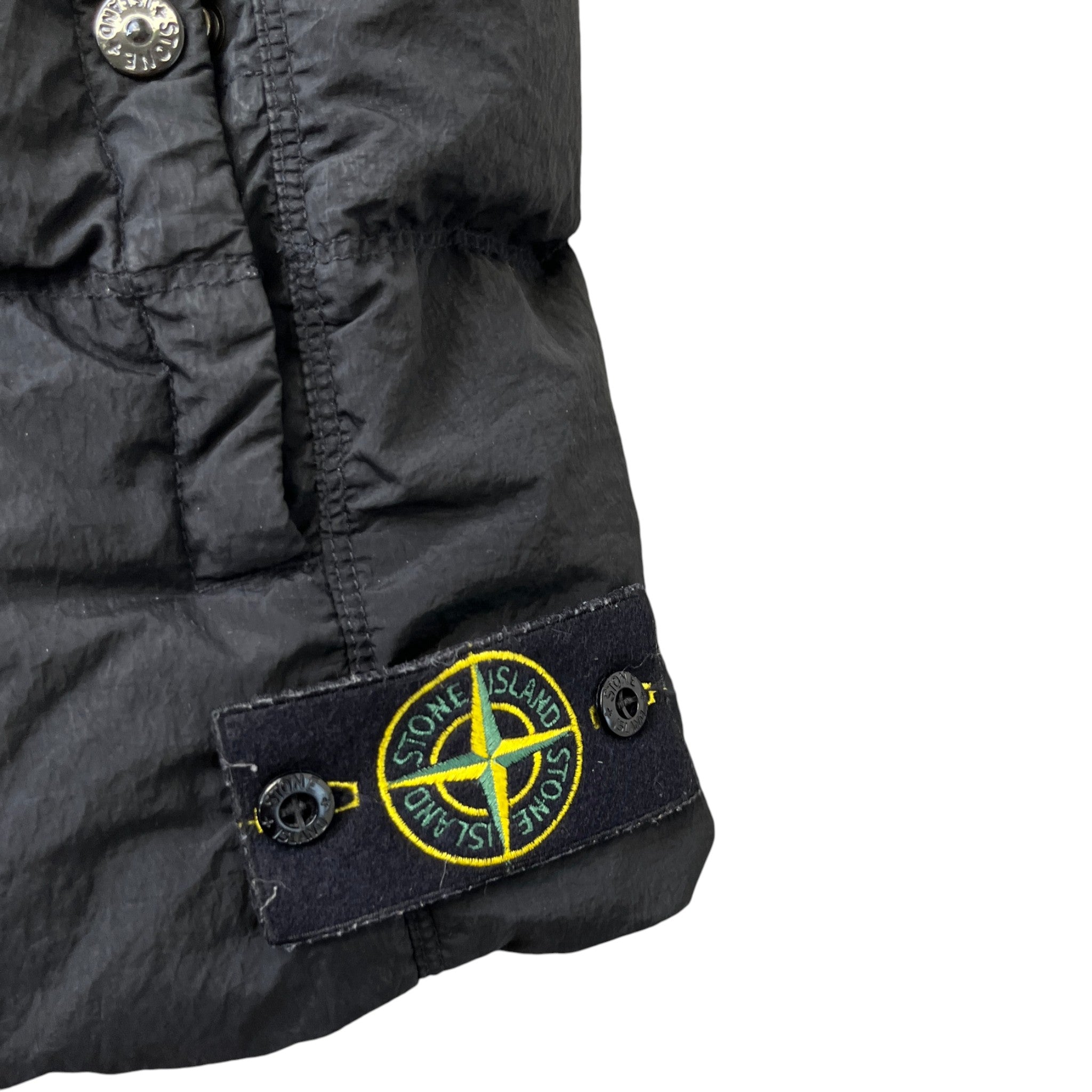 Men's Aplique Logo Gilet Black Size L