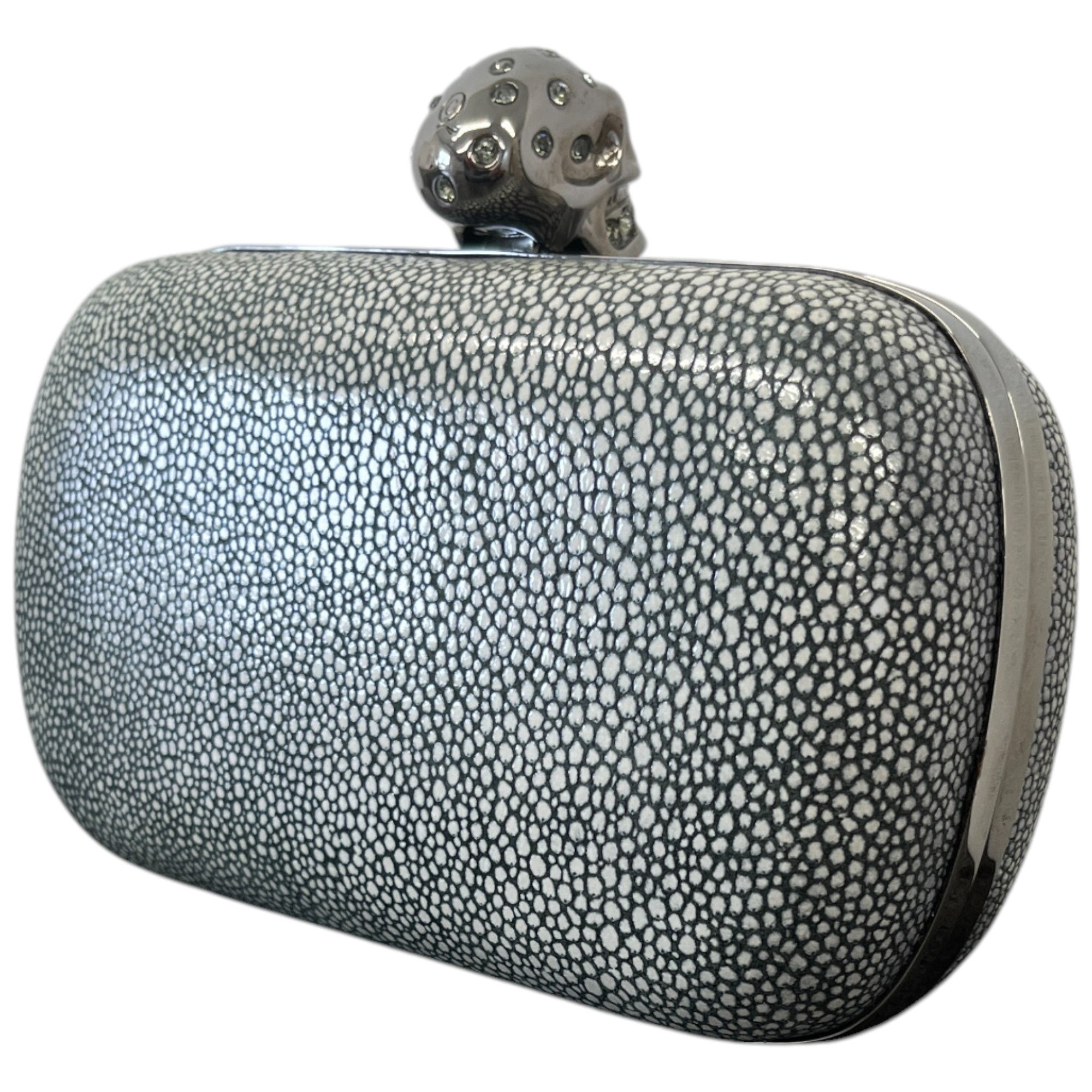 Women's Skull Clutch Grey