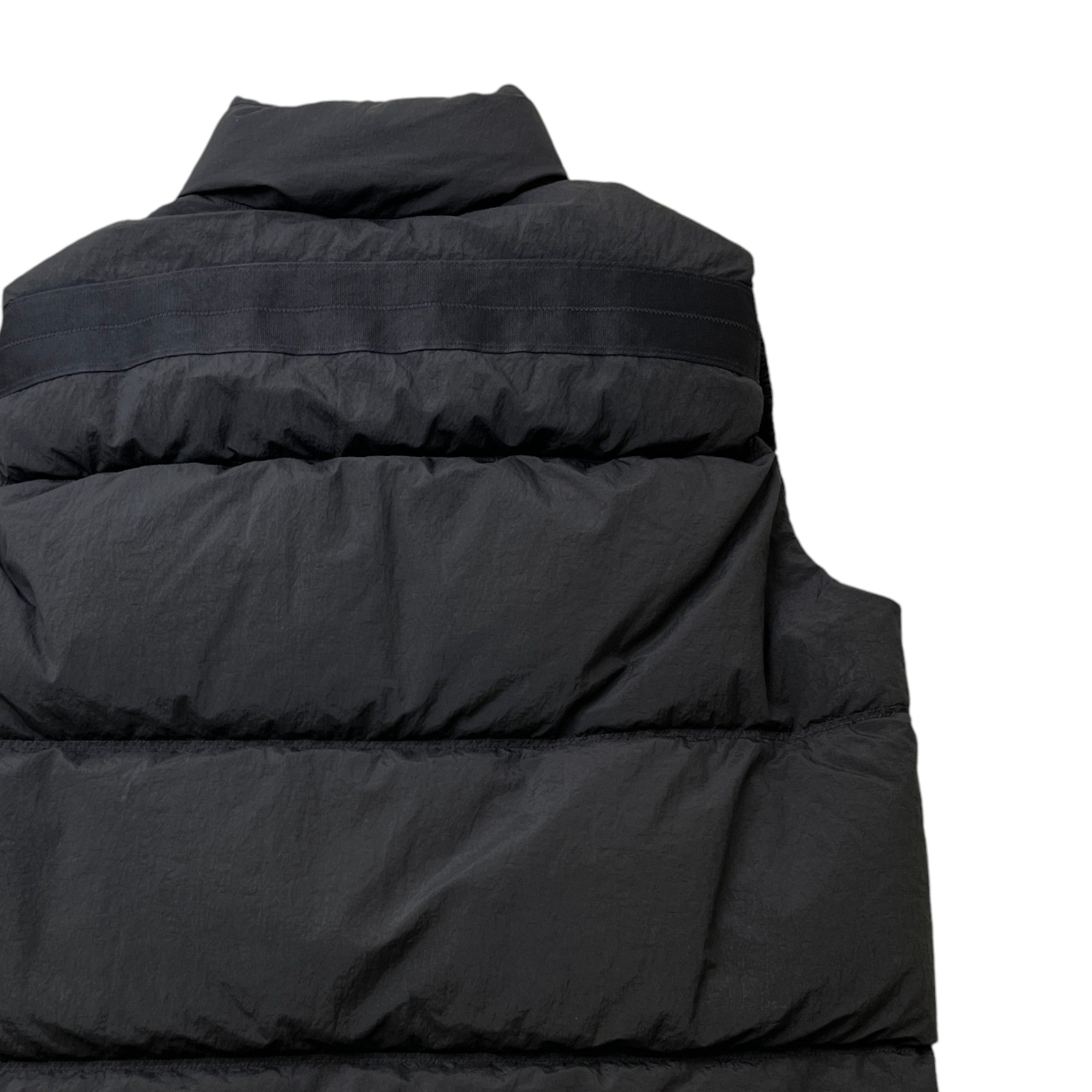 Men's Aplique Logo Gilet Black Size L