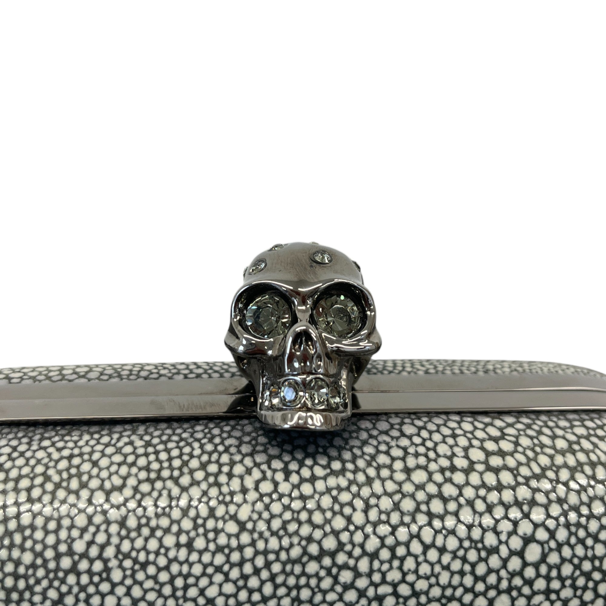 Women's Skull Clutch Grey