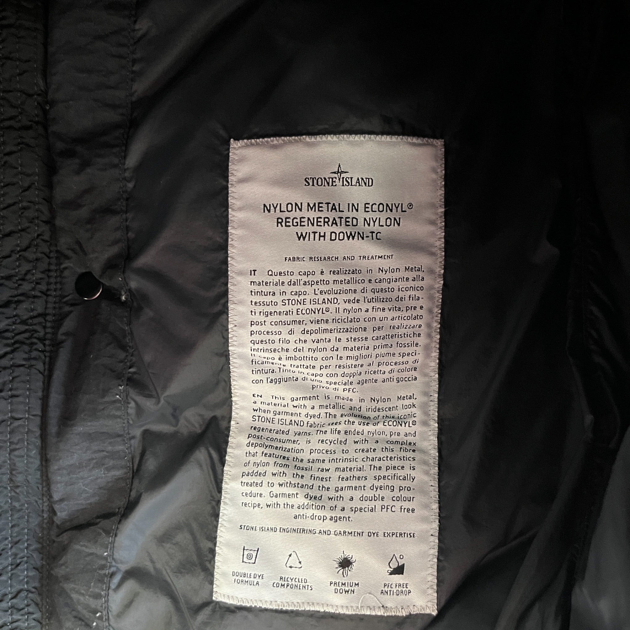 Men's Aplique Logo Gilet Black Size L