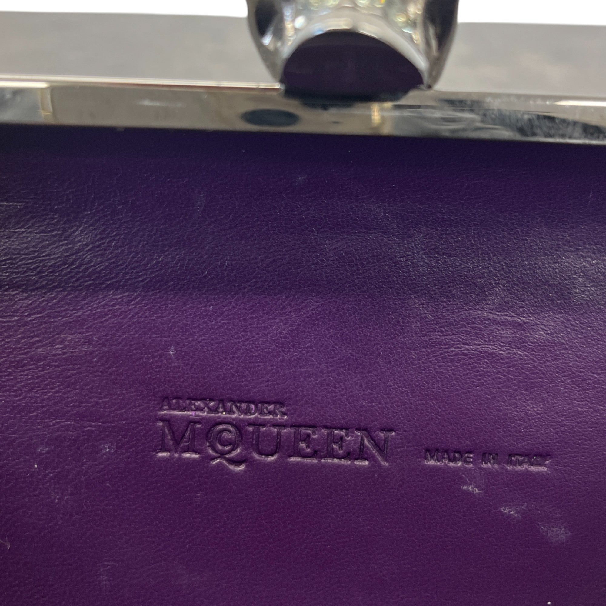 Women's Skull Clutch Grey