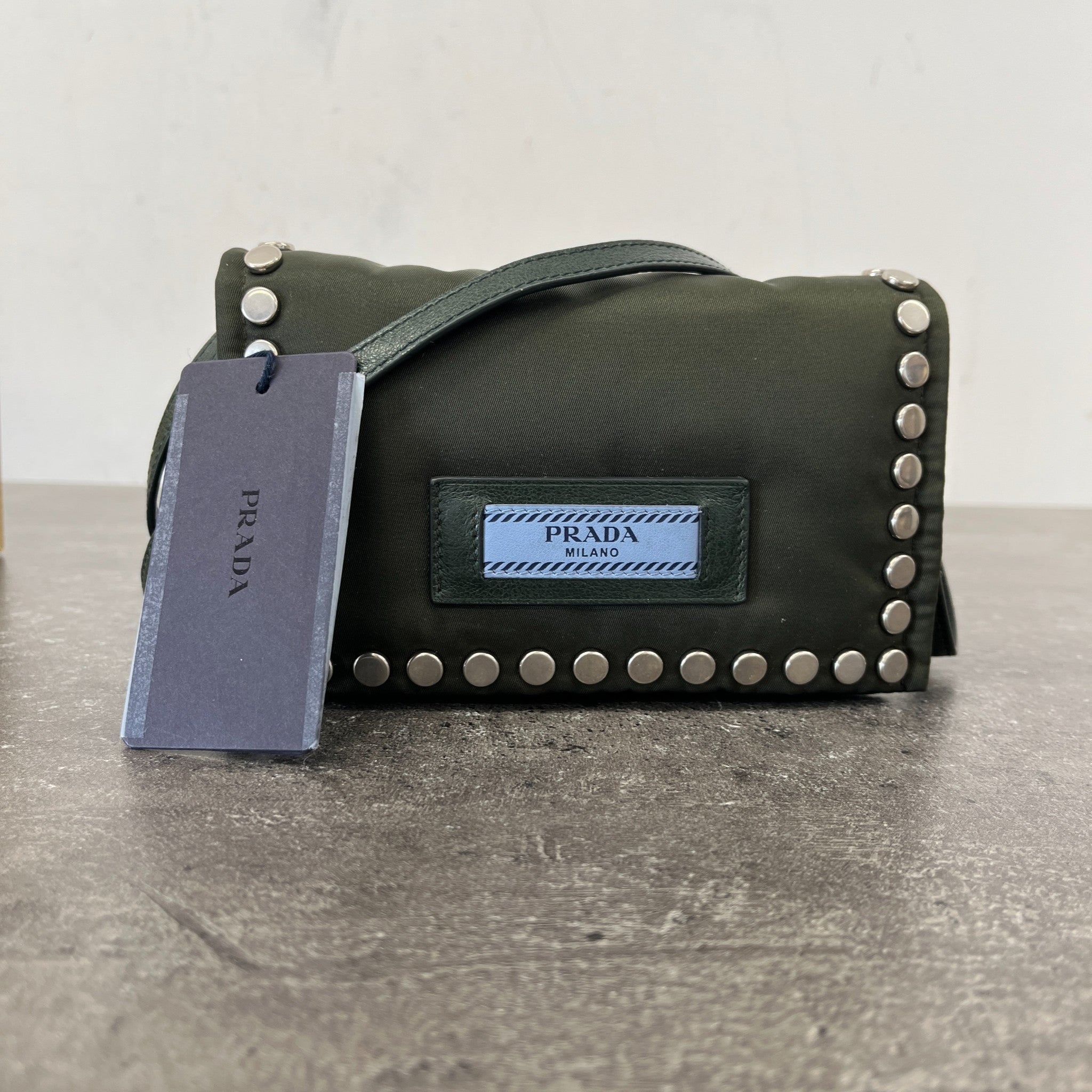 Women's Studded Etiquette Bag Khaki