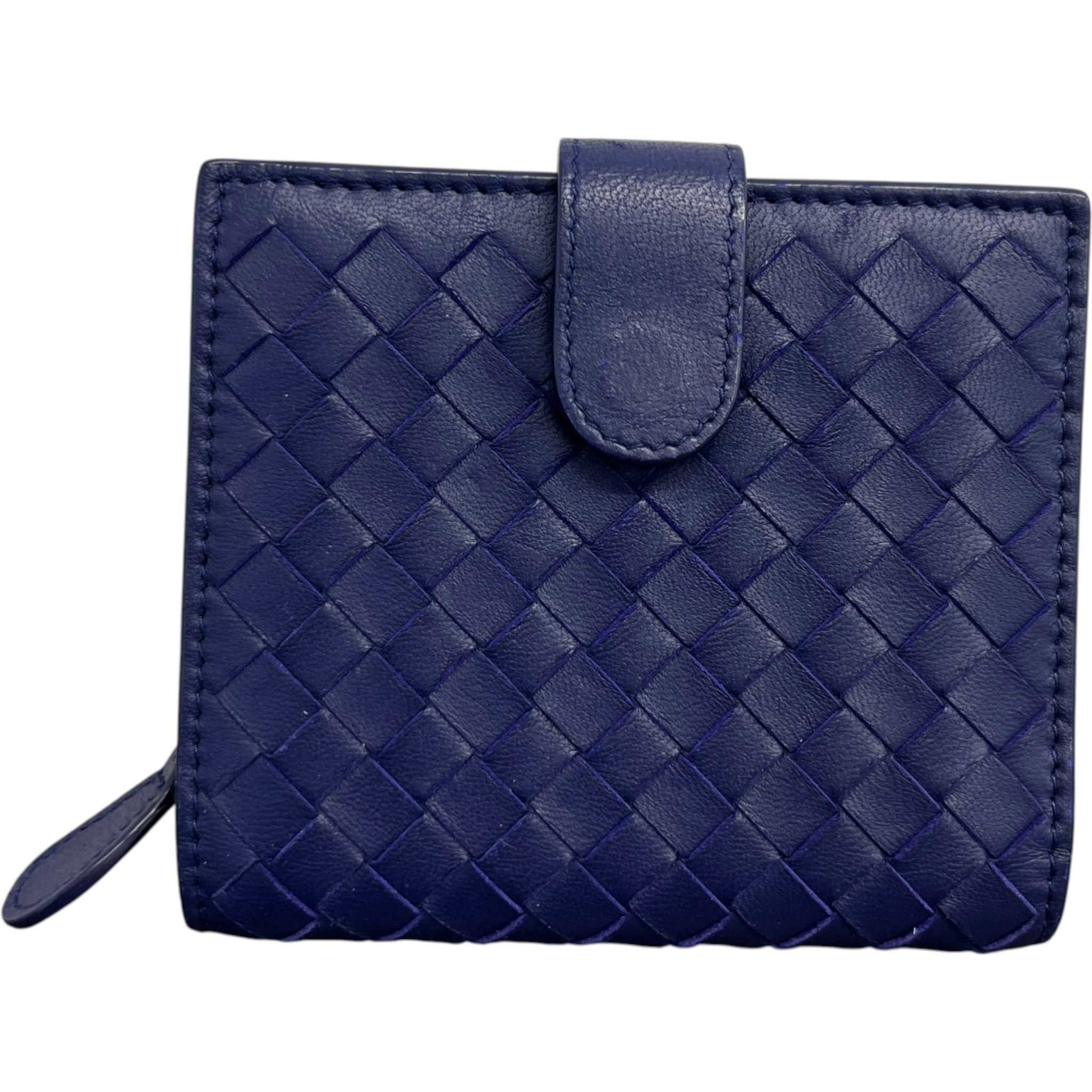 Women's Intrecciato Leather Purse Purple