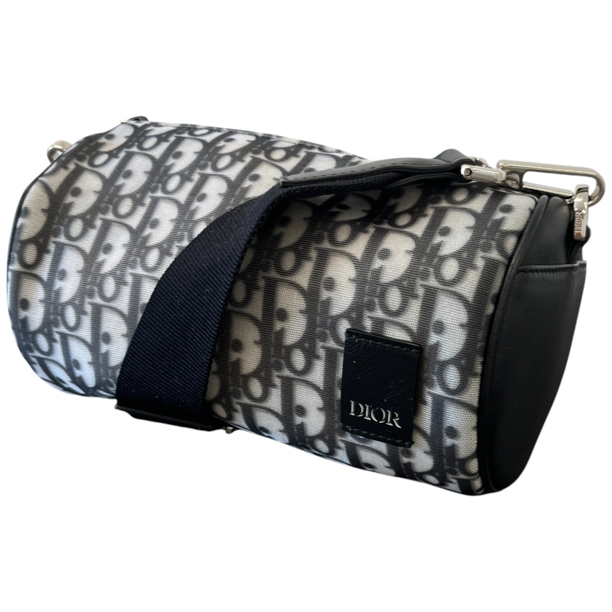 Women's Oblique Roller Handbag Black