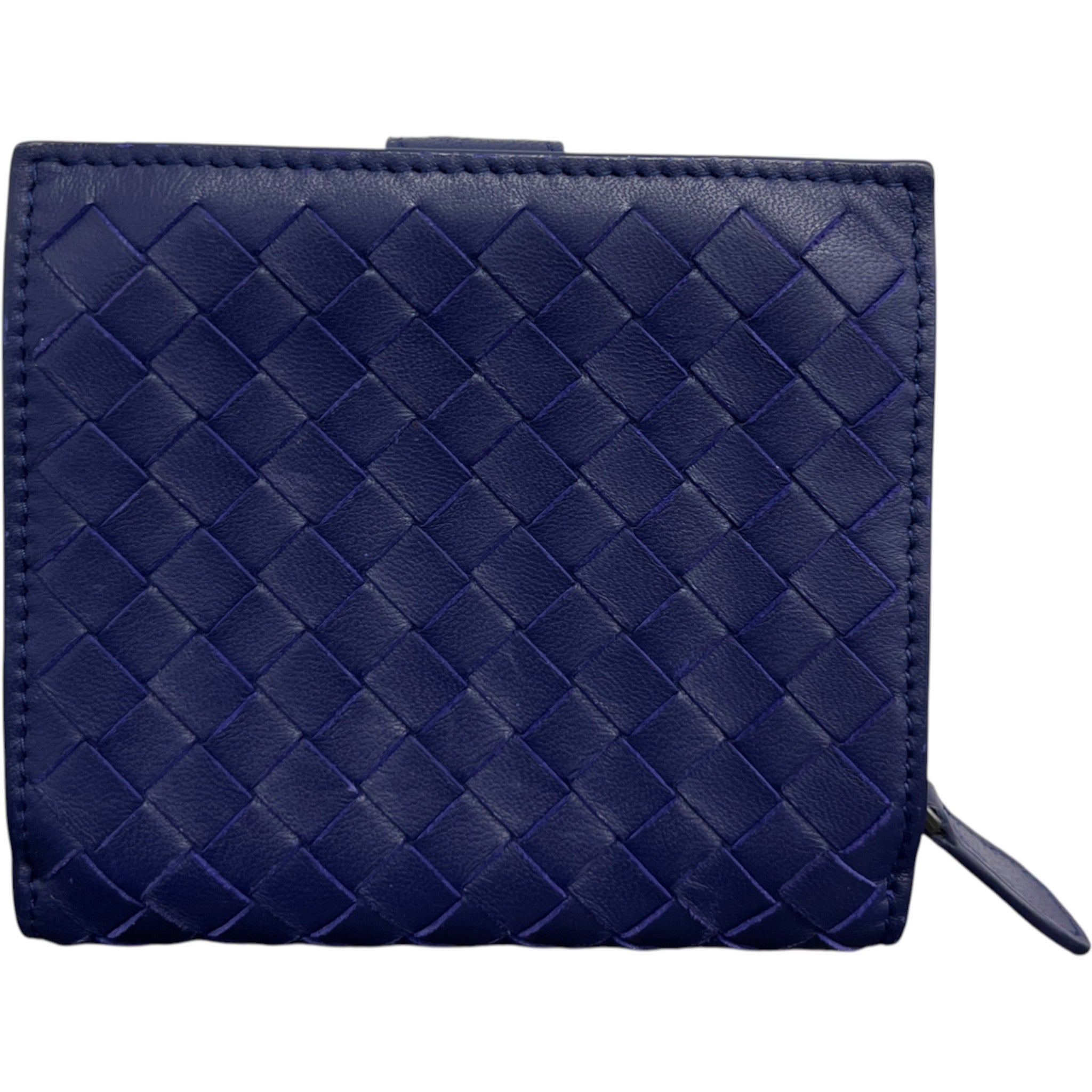 Women's Intrecciato Leather Purse Purple